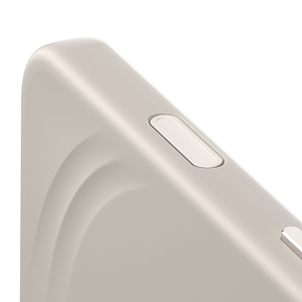 CARE™ by PanzerGlass® Flow Case Vanilla w. Haptic Button & MagSafe iPhone 17