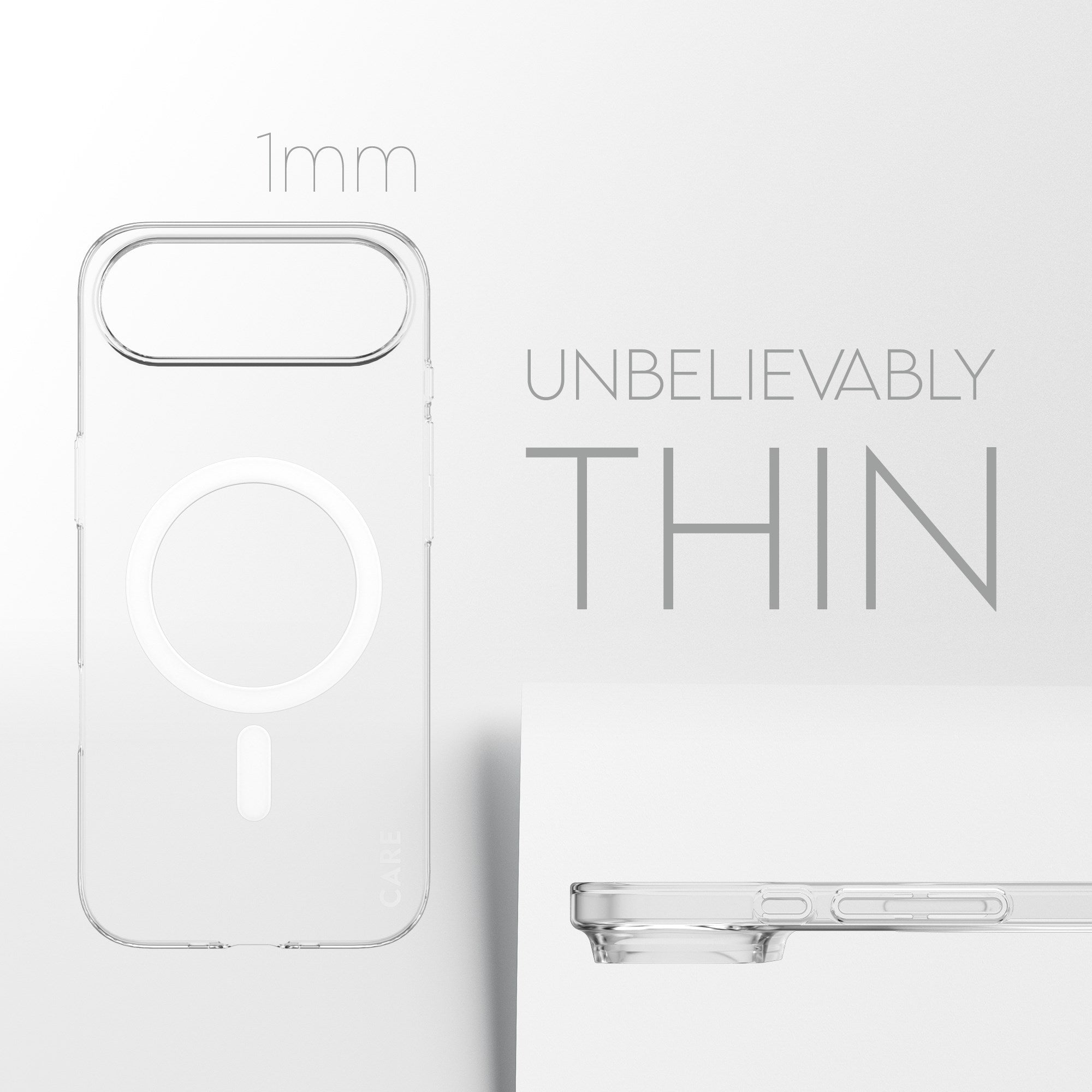 CARE™ by PanzerGlass® SL1M Case Transparent w. MagSafe iPhone Air