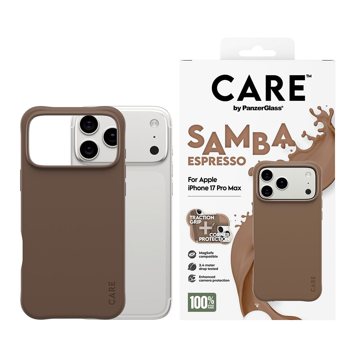 CARE™ by PanzerGlass® Samba Case Espresso w. MagSafe iPhone 17 Pro Max