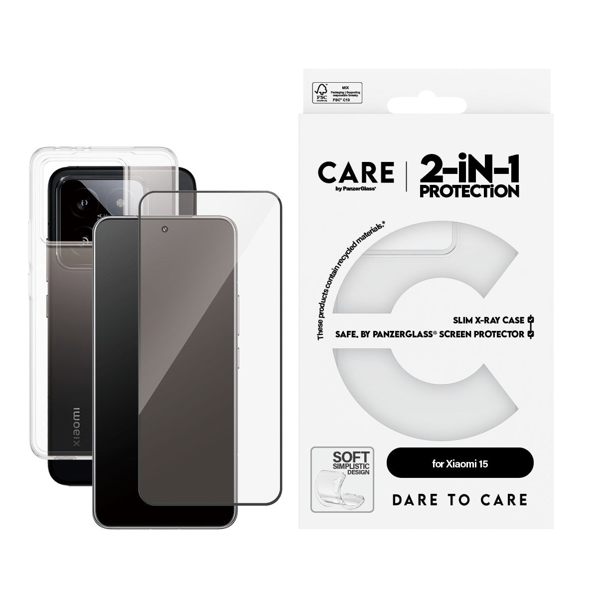 CARE by PanzerGlass® Fashion 2-in-1 Bundle Xiaomi 15