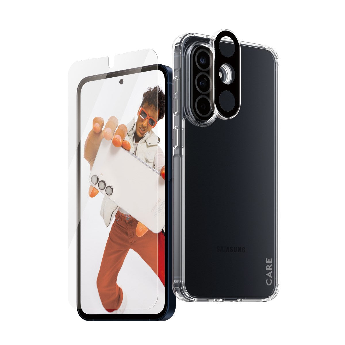 CARE by PanzerGlass® Flagship 3-in-1 Bundle Samsung Galaxy A56 5G