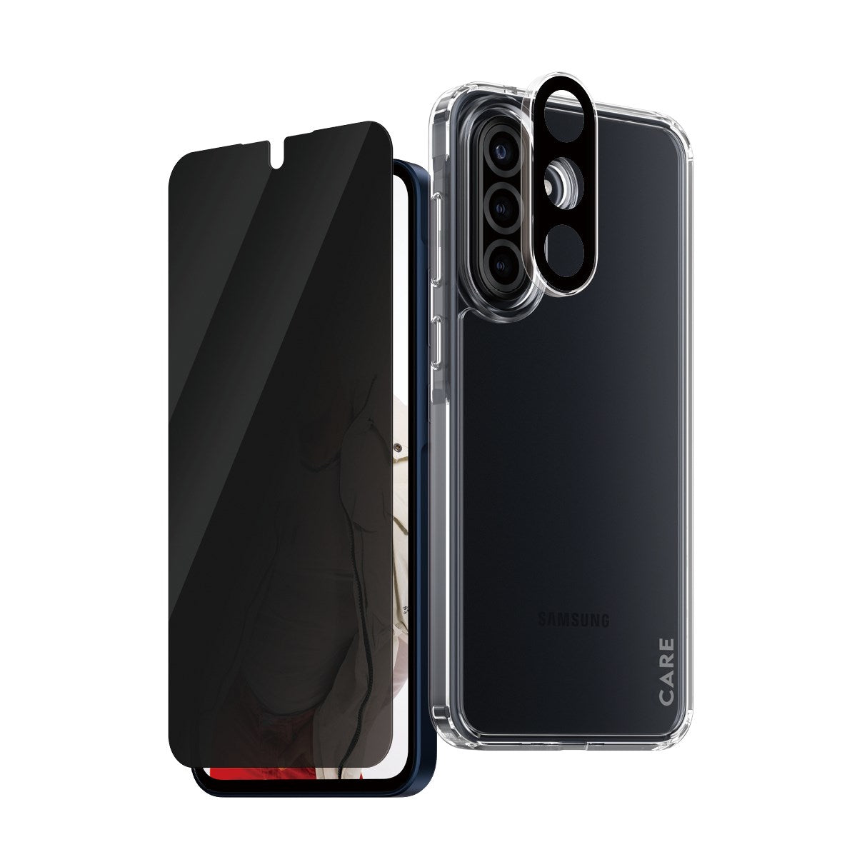 CARE by PanzerGlass® Flagship 3-in-1 Privacy Bundle Samsung Galaxy A36 5G