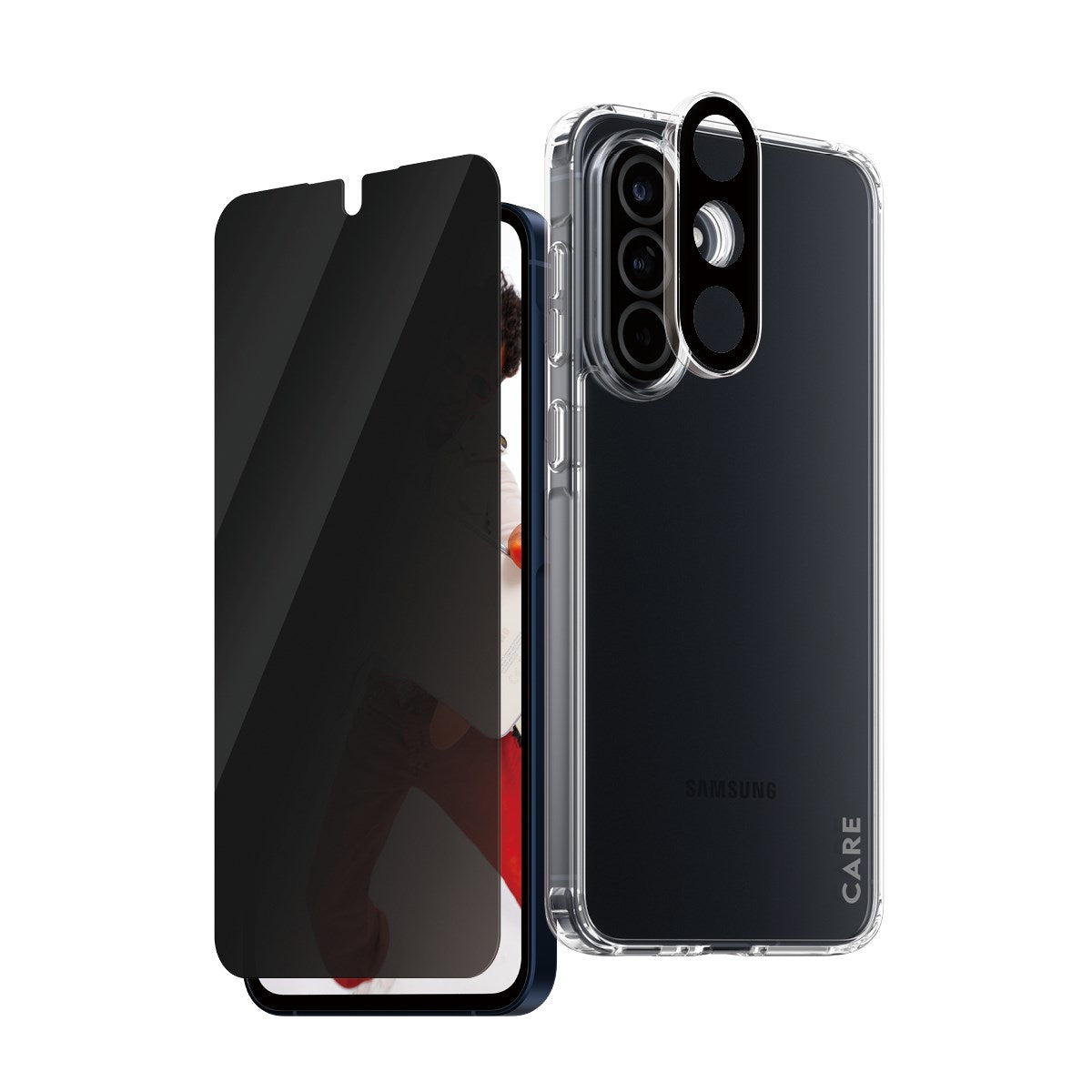 CARE by PanzerGlass® Flagship 3-in-1 Privacy Bundle Samsung Galaxy A56 5G