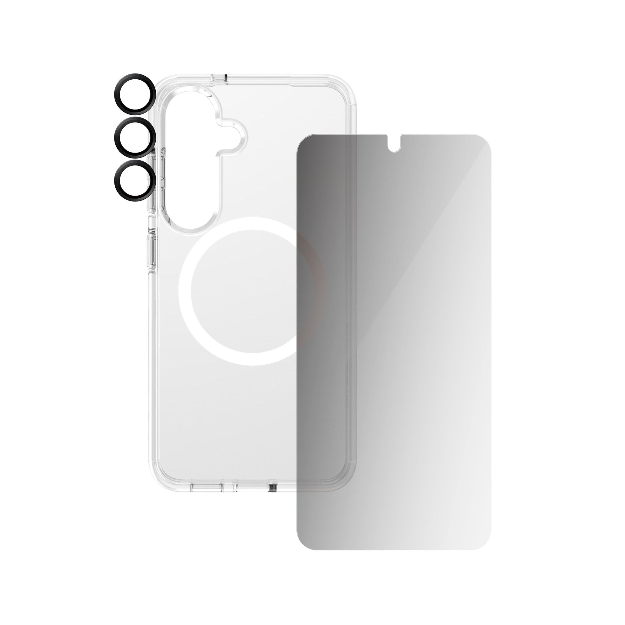 CARE by PanzerGlass® Flagship 3-in-1 Privacy Bundle Samsung Galaxy S25