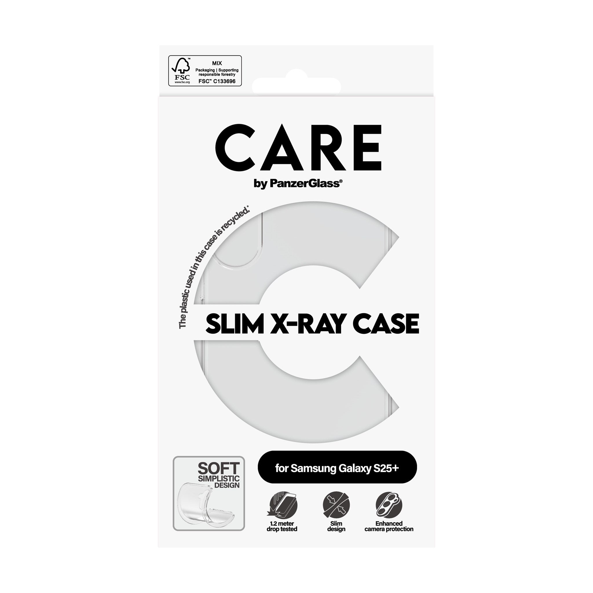 CARE by PanzerGlass® Fashionable Case Transparent X-Ray Soft Basic Samsung Galaxy S25+