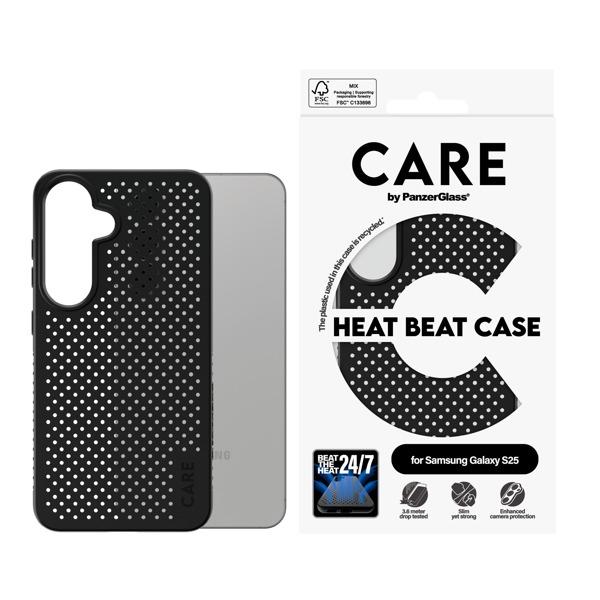 CARE by PanzerGlass® Feature Case Heat Beat Samsung Galaxy S25