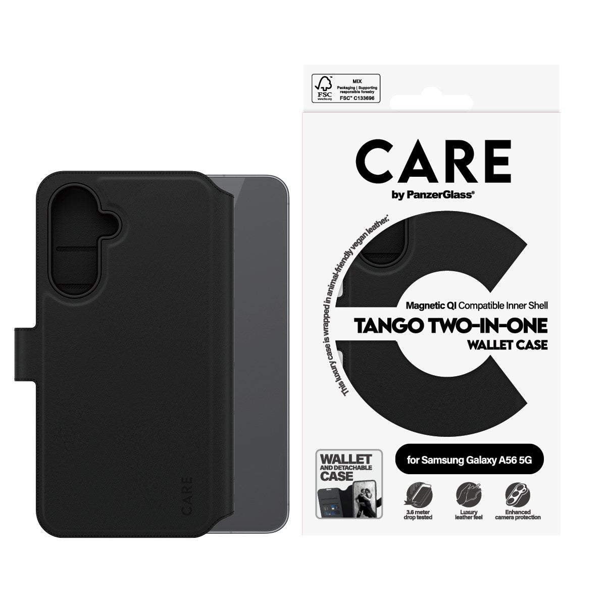 CARE by PanzerGlass® Feature Case Tango Two-in-One Wallet Samsung Galaxy A56 5G