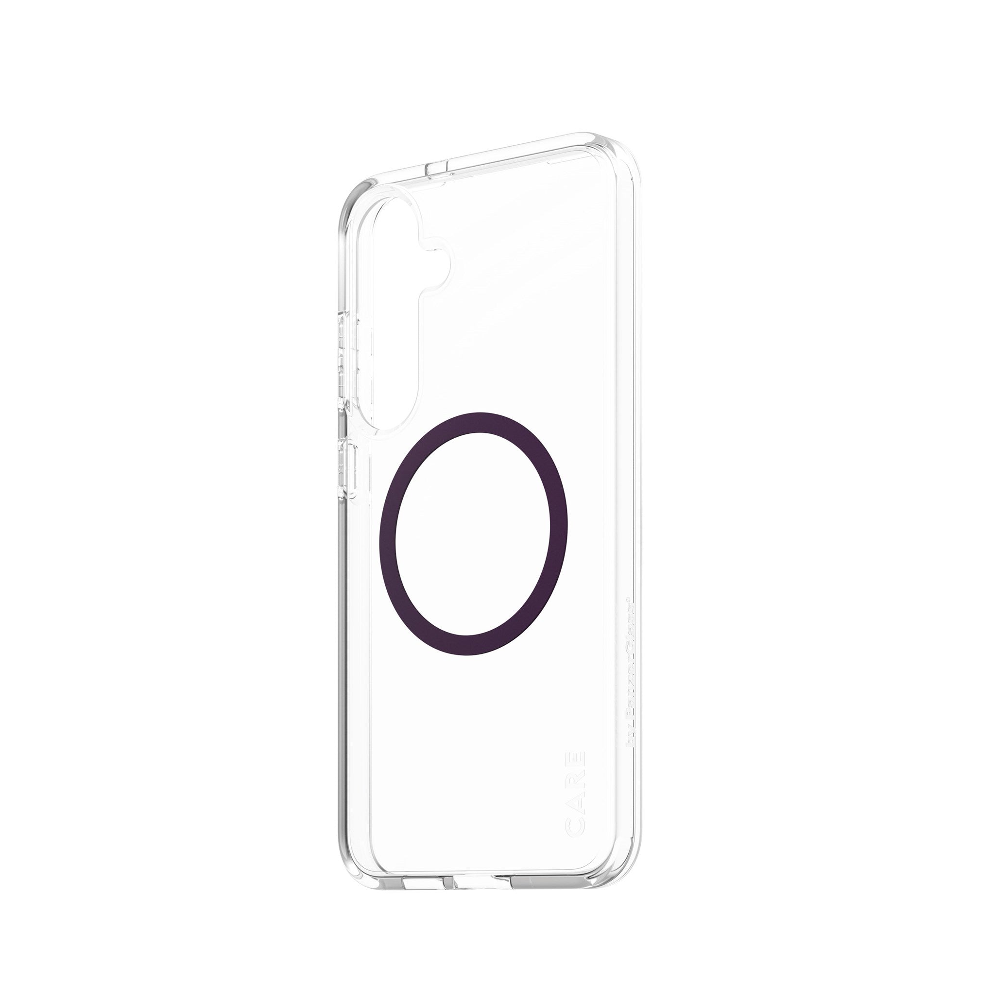 CARE by PanzerGlass® Flagship Case Transparent Urban Combat w. Plum Purple Qi Compatible Samsung Galaxy S25+