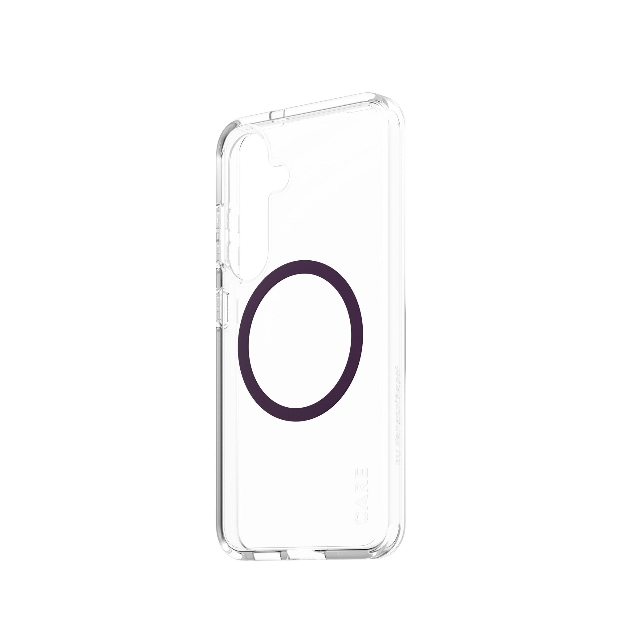 CARE by PanzerGlass® Flagship Case Transparent Urban Combat w. Plum Purple Qi Compatible Samsung Galaxy S25