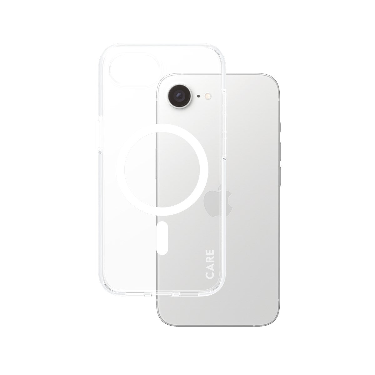 CARE by PanzerGlass® Flagship Case Transparent Urban Combat w. White Qi Compatible iPhone 16e