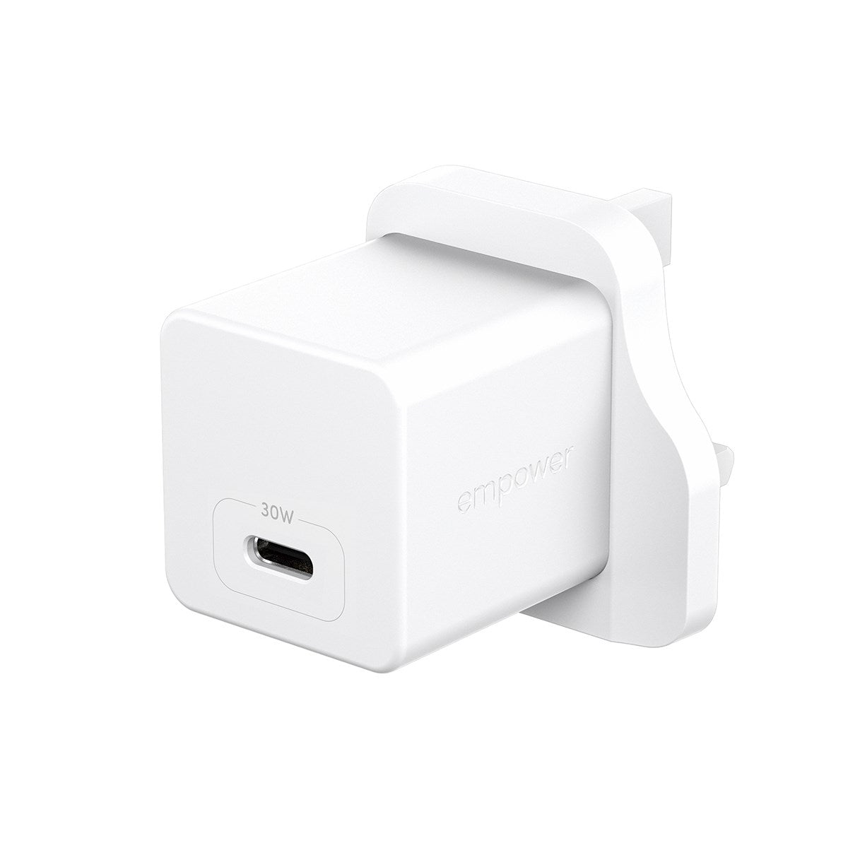 empower™ by PanzerGlass® Turbo 30W Charger Single USB-C | UK Plug | Silver White