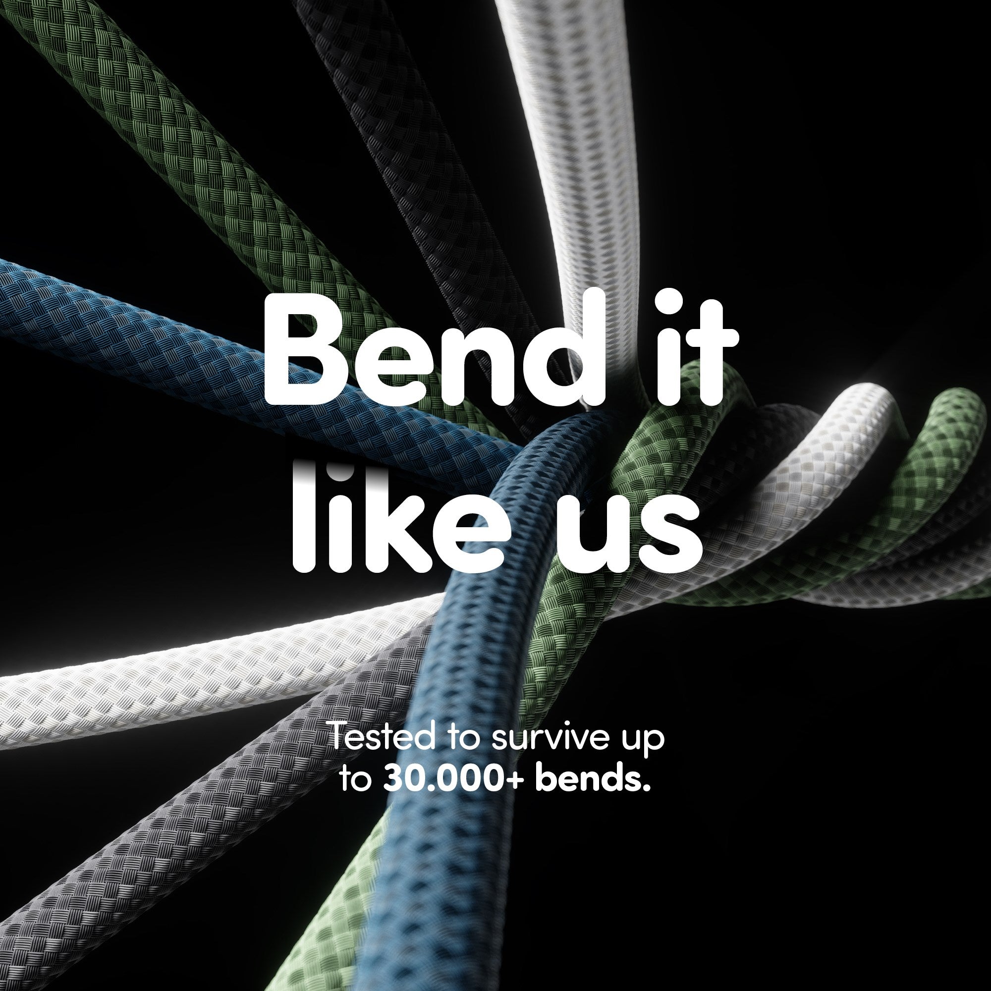 empower™ by PanzerGlass® Racing 240W USB-C to USB-C Cable | USB 2.0 | 1.2M | Silver White