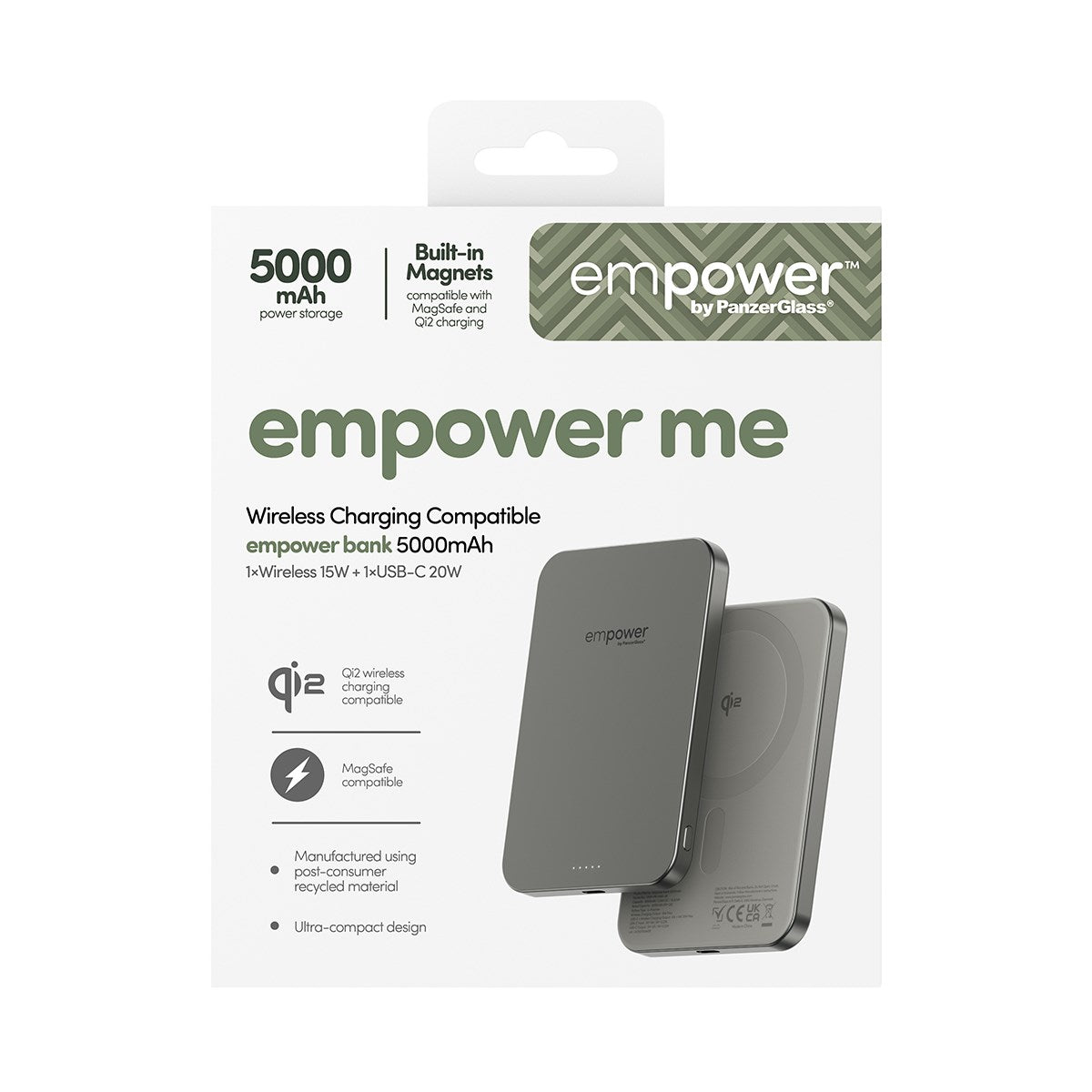 empower™ by PanzerGlass® empower™ Bank | 5000mAh | Titanium