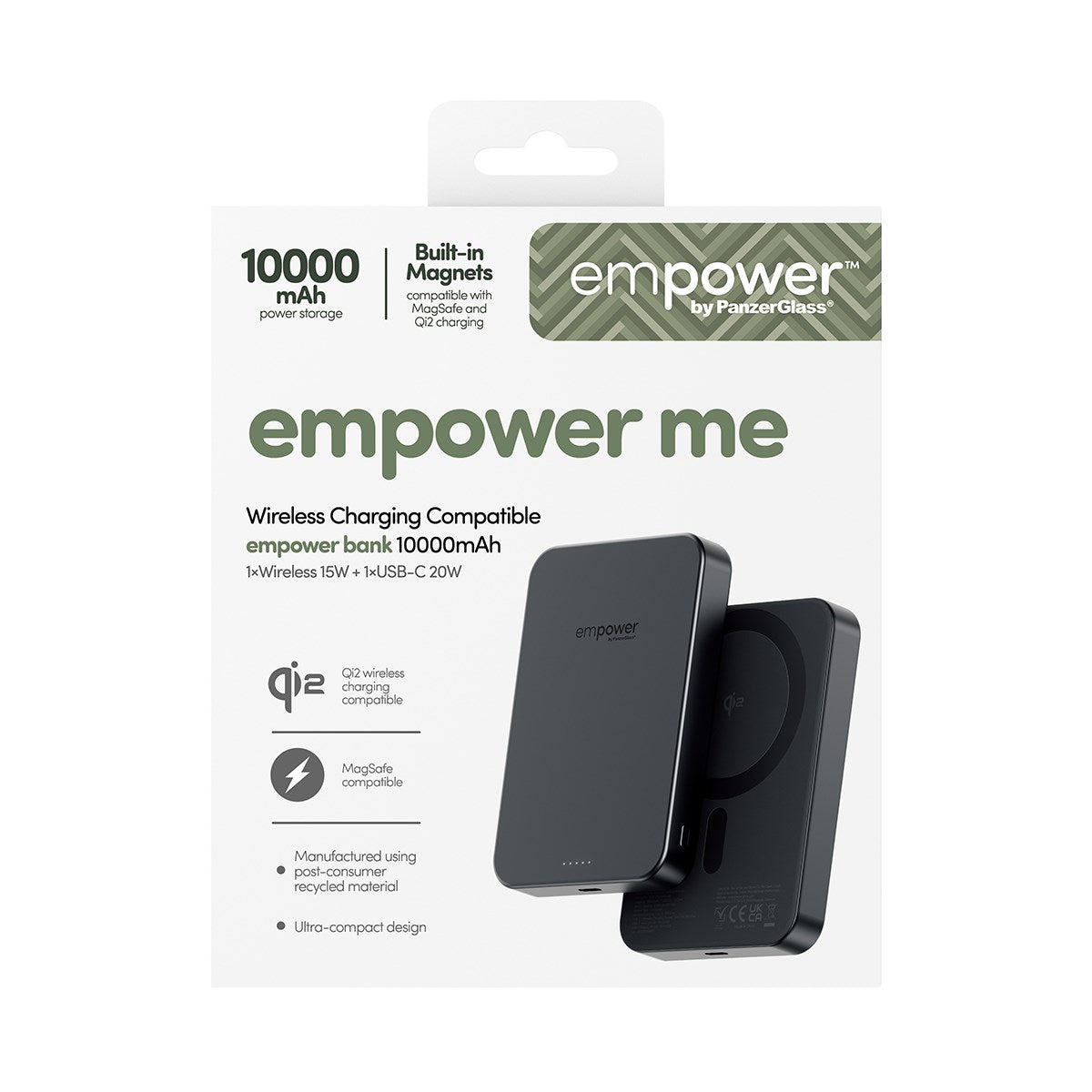 empower™ by PanzerGlass® empower™ Bank | 10000mAh | Space Black