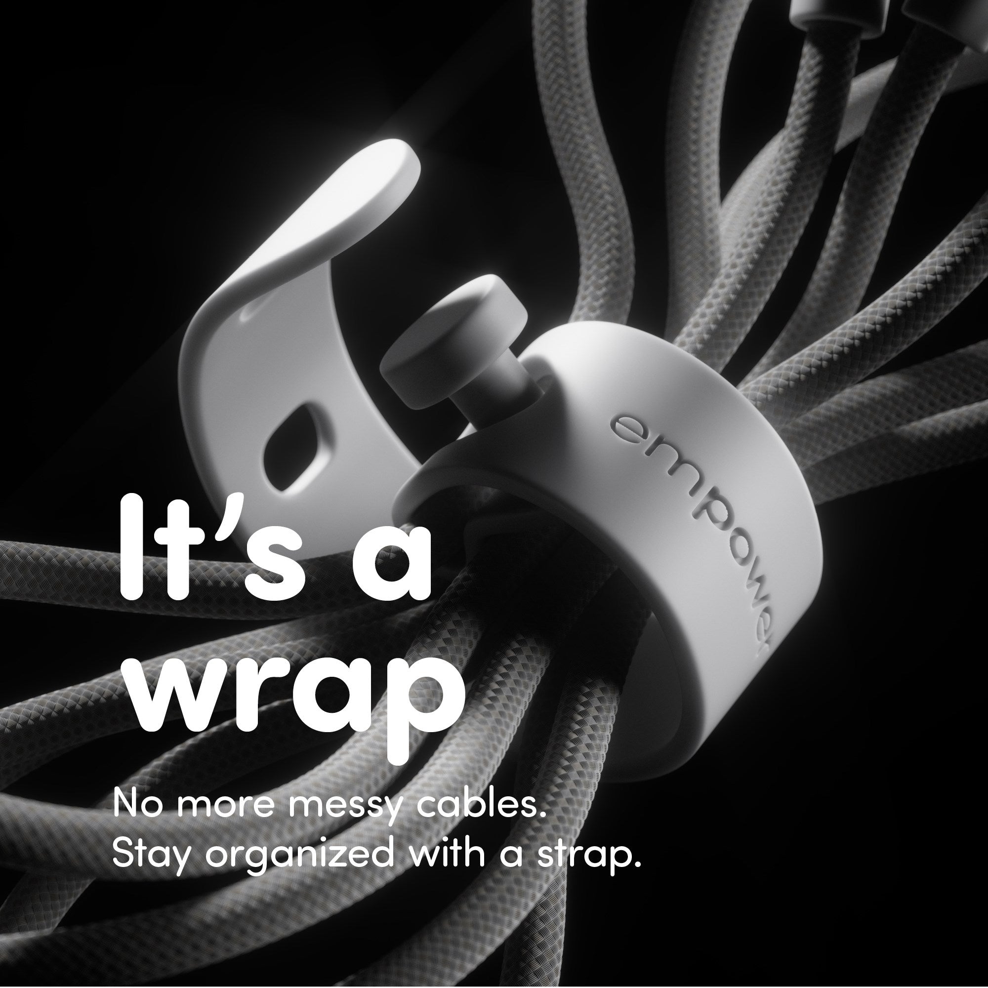 empower™ by PanzerGlass® Racing 60W USB-C to USB-C Cable | USB 2.0 | 1.2M | Space Black