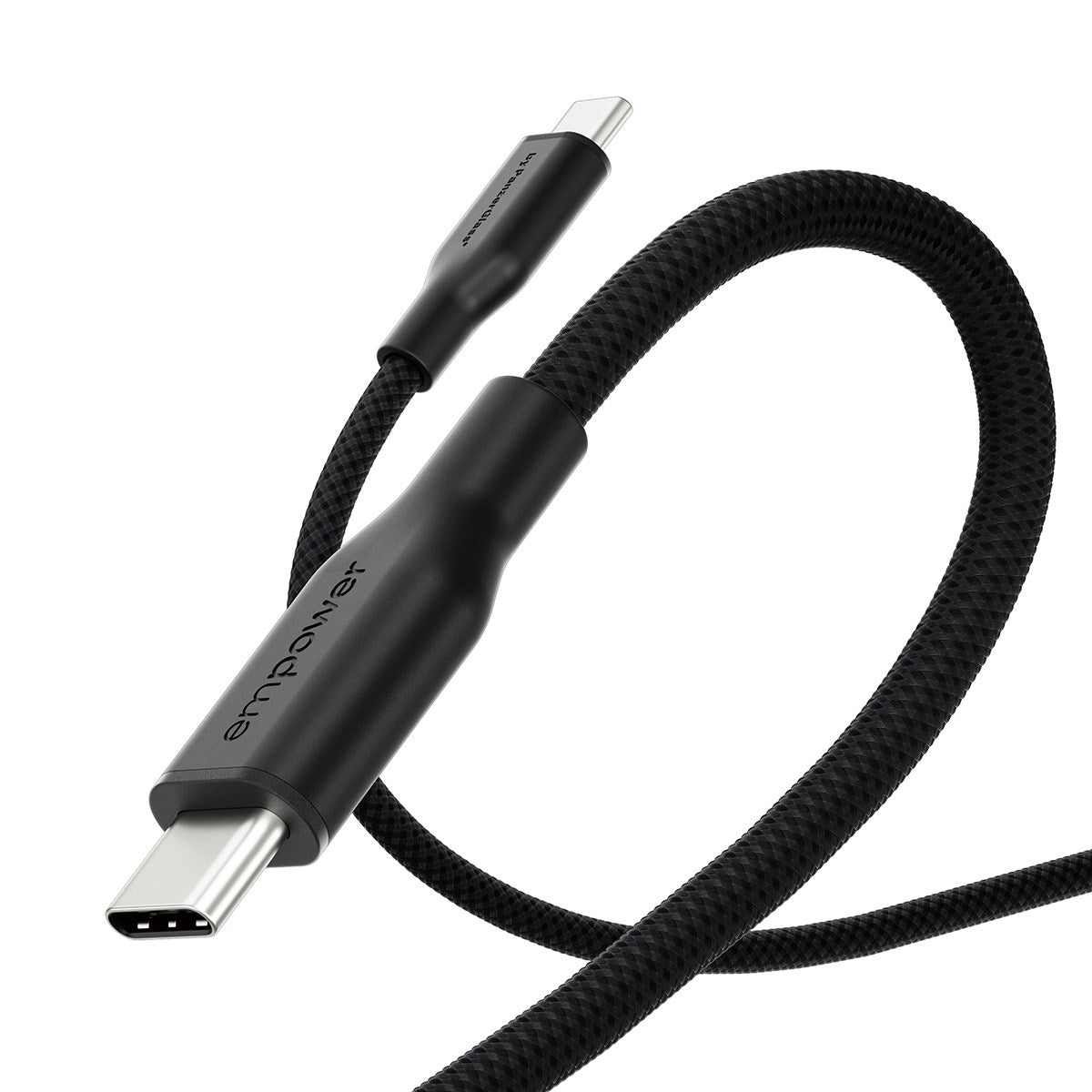 empower™ by PanzerGlass® Racing 60W USB-C to USB-C Cable | USB 2.0 | 2M | Space Black