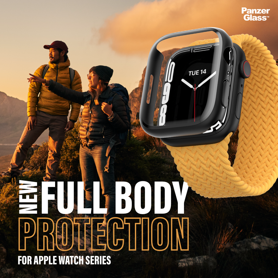PanzerGlass® Screen Protection Full Body Apple Watch Series 9 | 8 | 7 | 41mm | Transparent