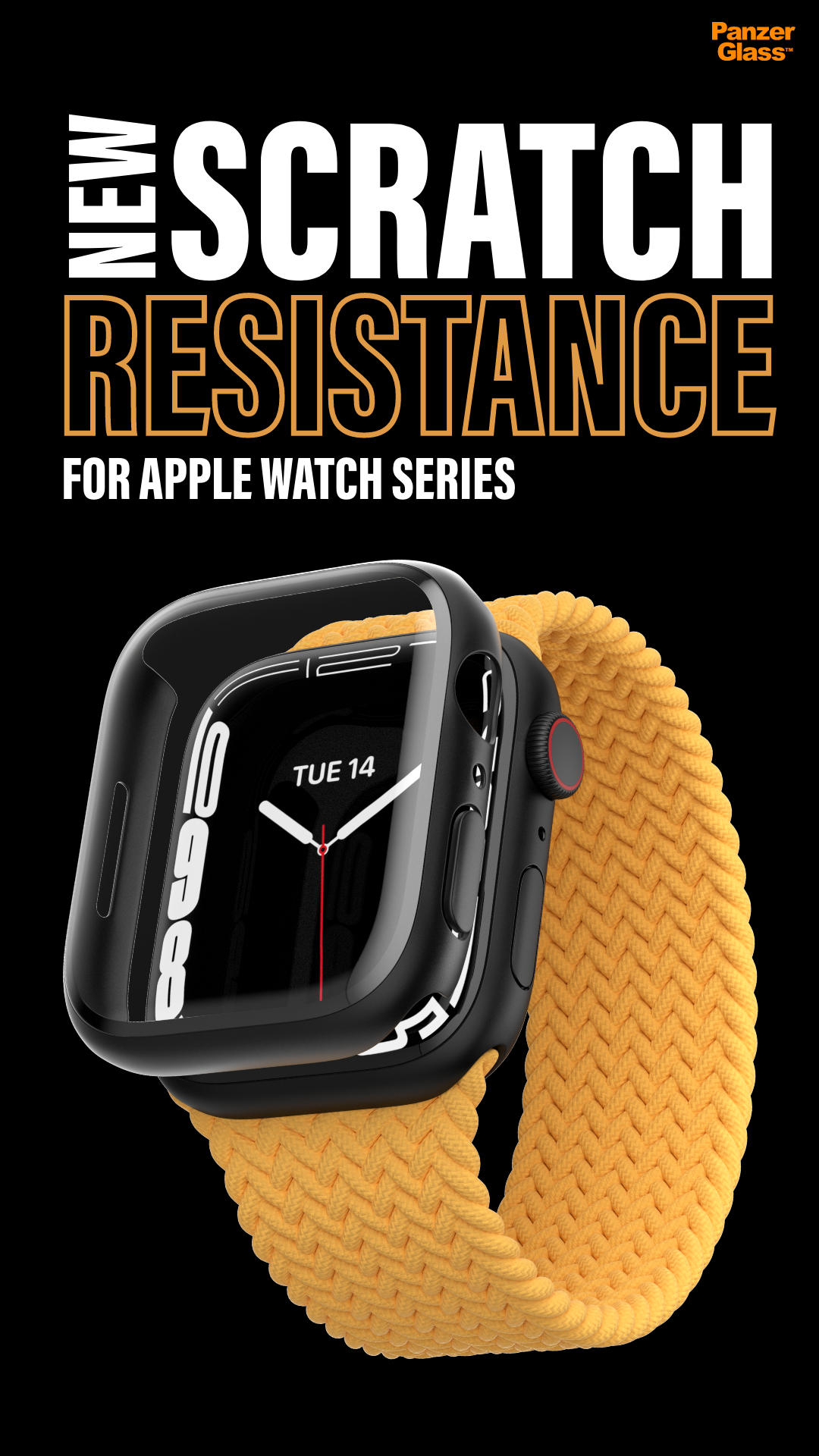 PanzerGlass® Screen Protection Full Body Apple Watch Series 9 | 8 | 7 | 41mm | Transparent