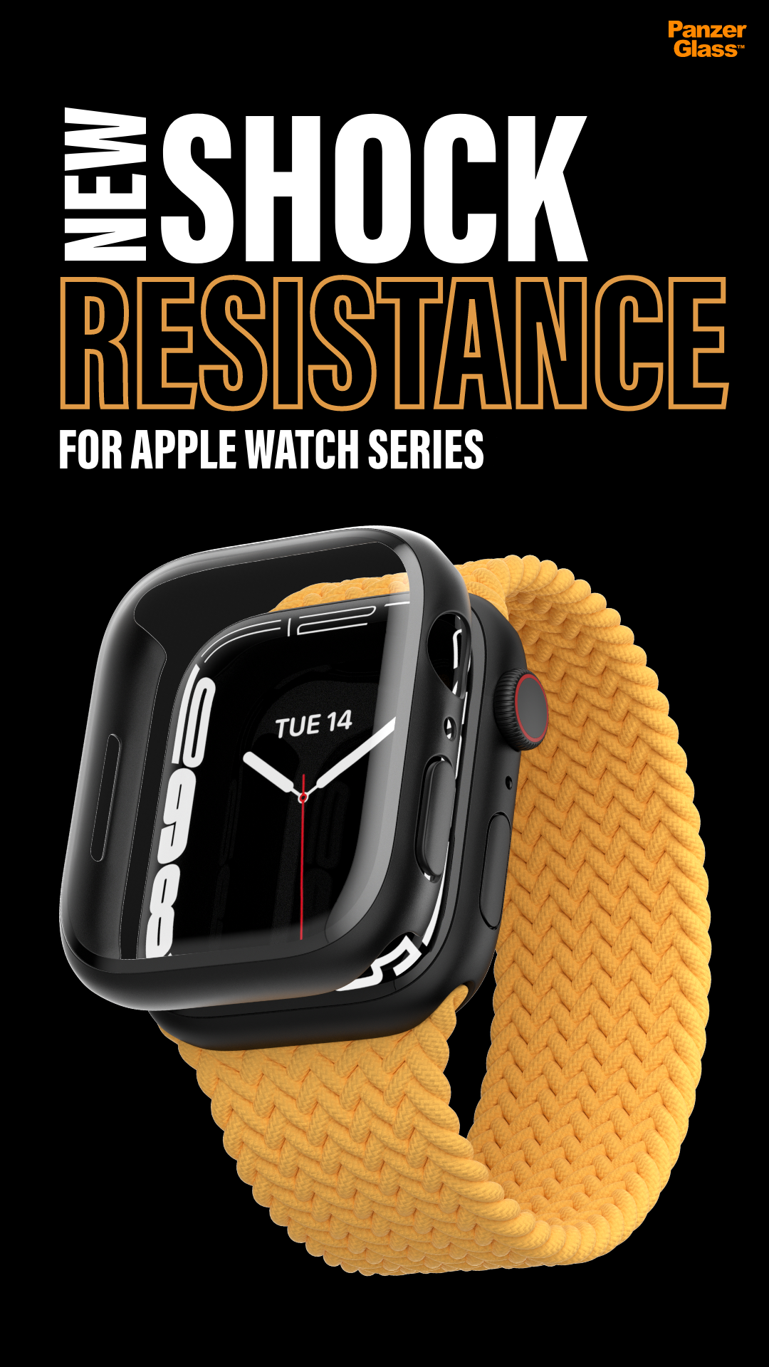 PanzerGlass® Screen Protection Full Body Apple Watch Series 9 | 8 | 7 | 41mm | Transparent