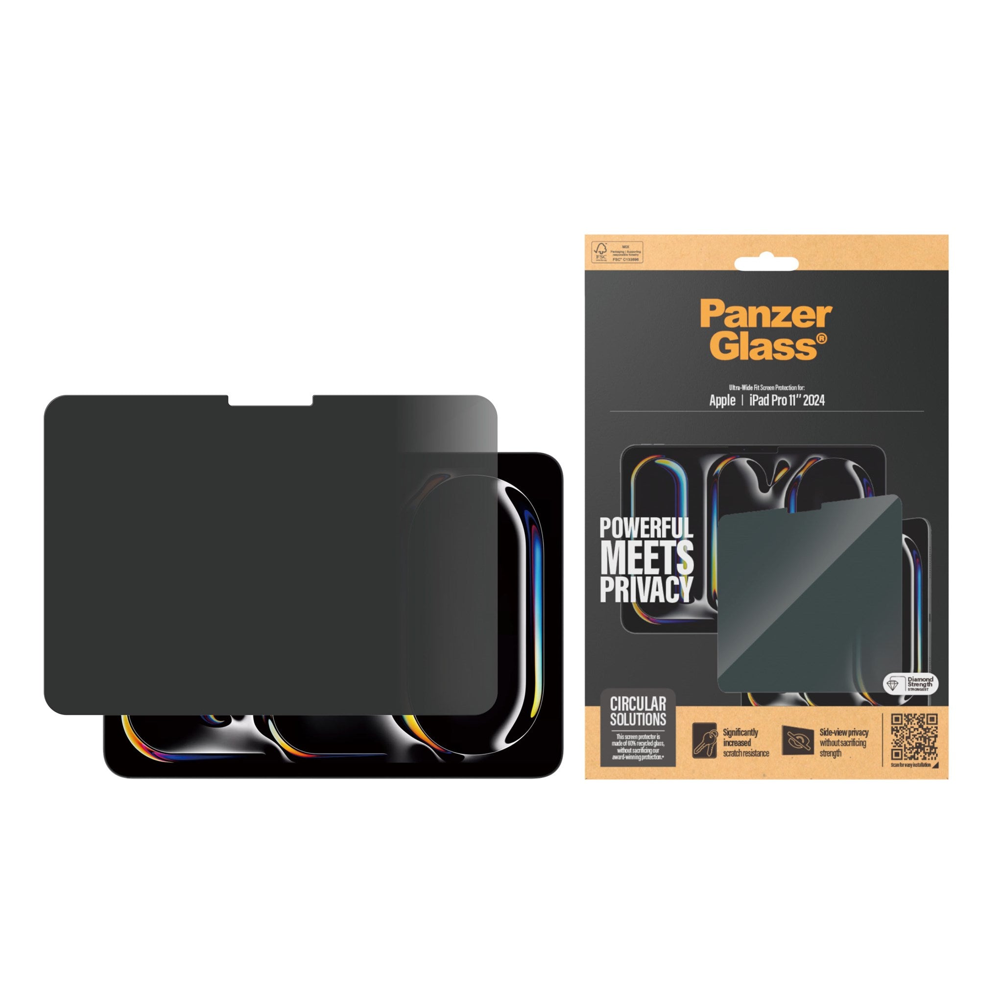 PanzerGlass® Privacy Screen Protector PanzerGlass® iPad Pro 11'' (2024) | Ultra-Wide Fit