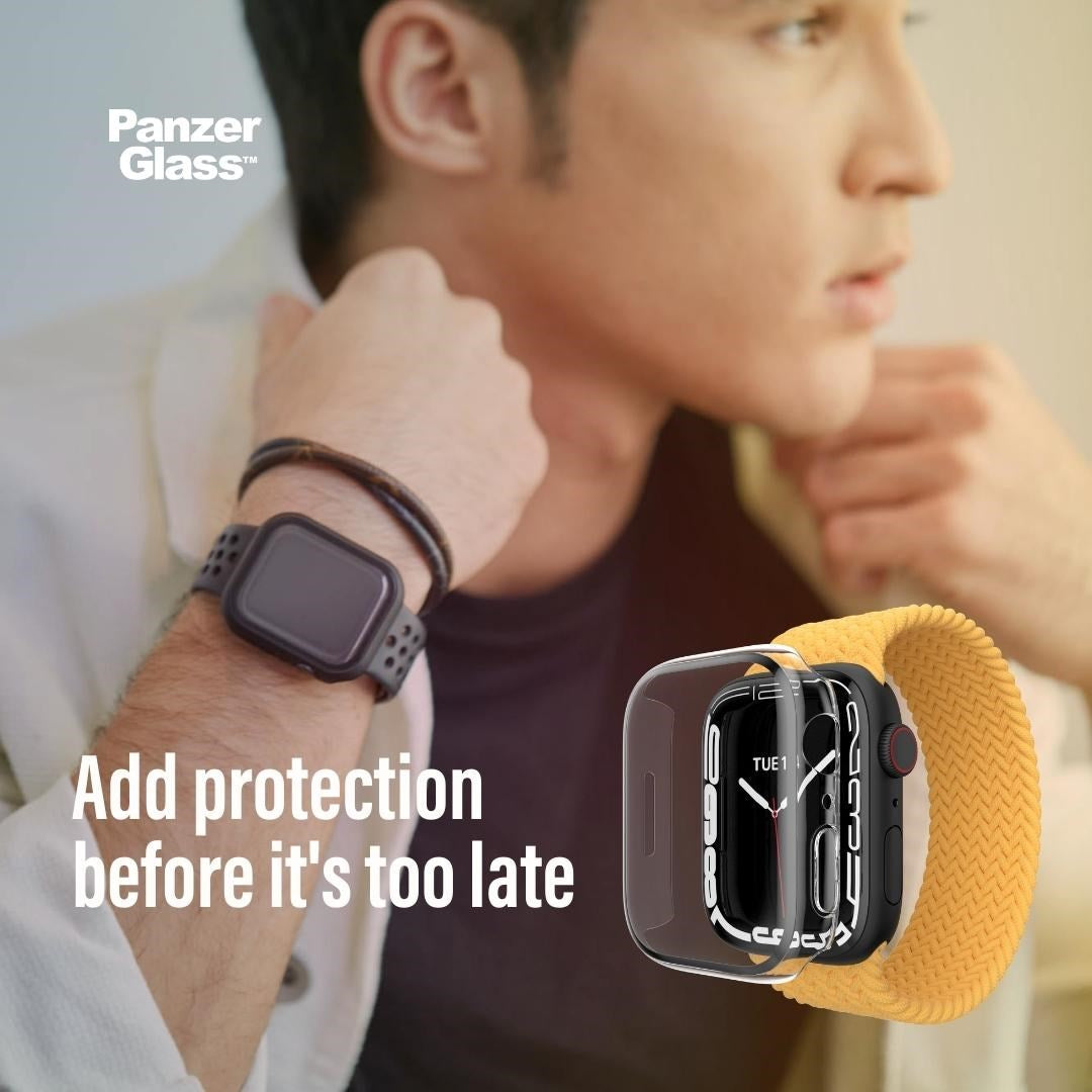 PanzerGlass® Screen Protection Full Body Apple Watch Series 9 | 8 | 7 | 41mm | Transparent