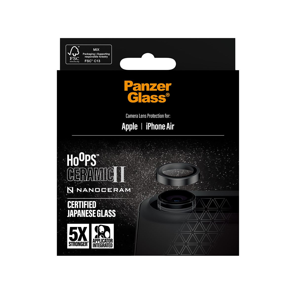 PanzerGlass® Hoops® Ceramic II Camera Lens Protector iPhone Air