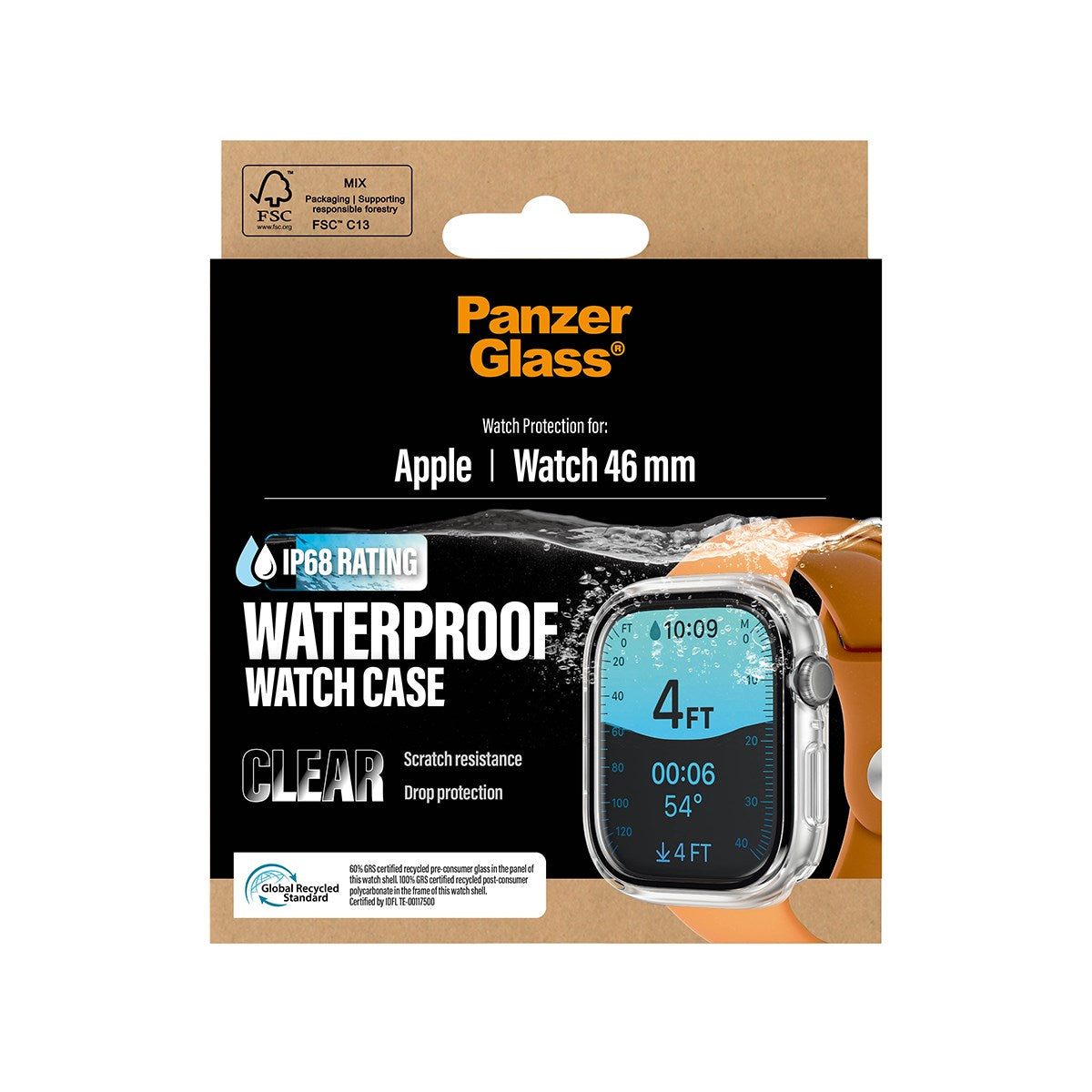 PanzerGlass® Waterproof Full Body Case Transparent Apple Watch Series 11 | 10 | 46mm