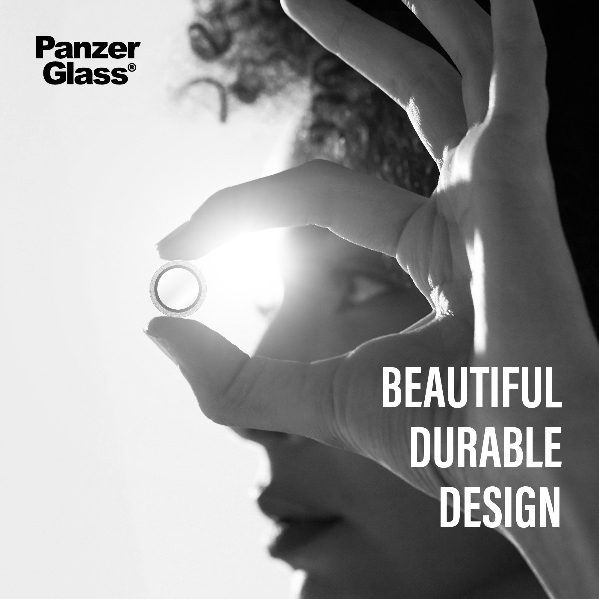 PanzerGlass® Hoops® Camera Lens Protector Glitter Silver iPhone 17 Pro | iPhone 17 Pro Max | iPhone 16 Pro | 16 Pro Max