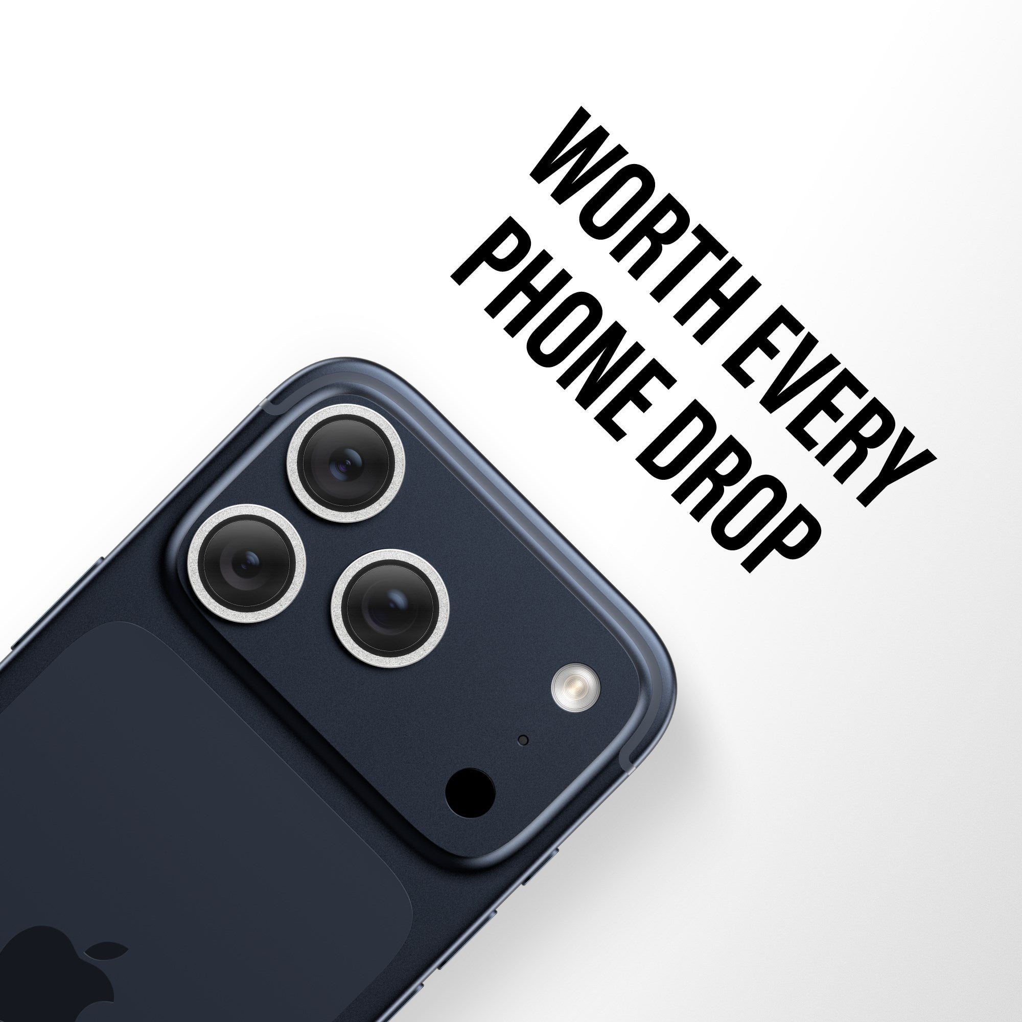 PanzerGlass® Hoops® Camera Lens Protector Glitter Silver iPhone 17 Pro | iPhone 17 Pro Max | iPhone 16 Pro | 16 Pro Max