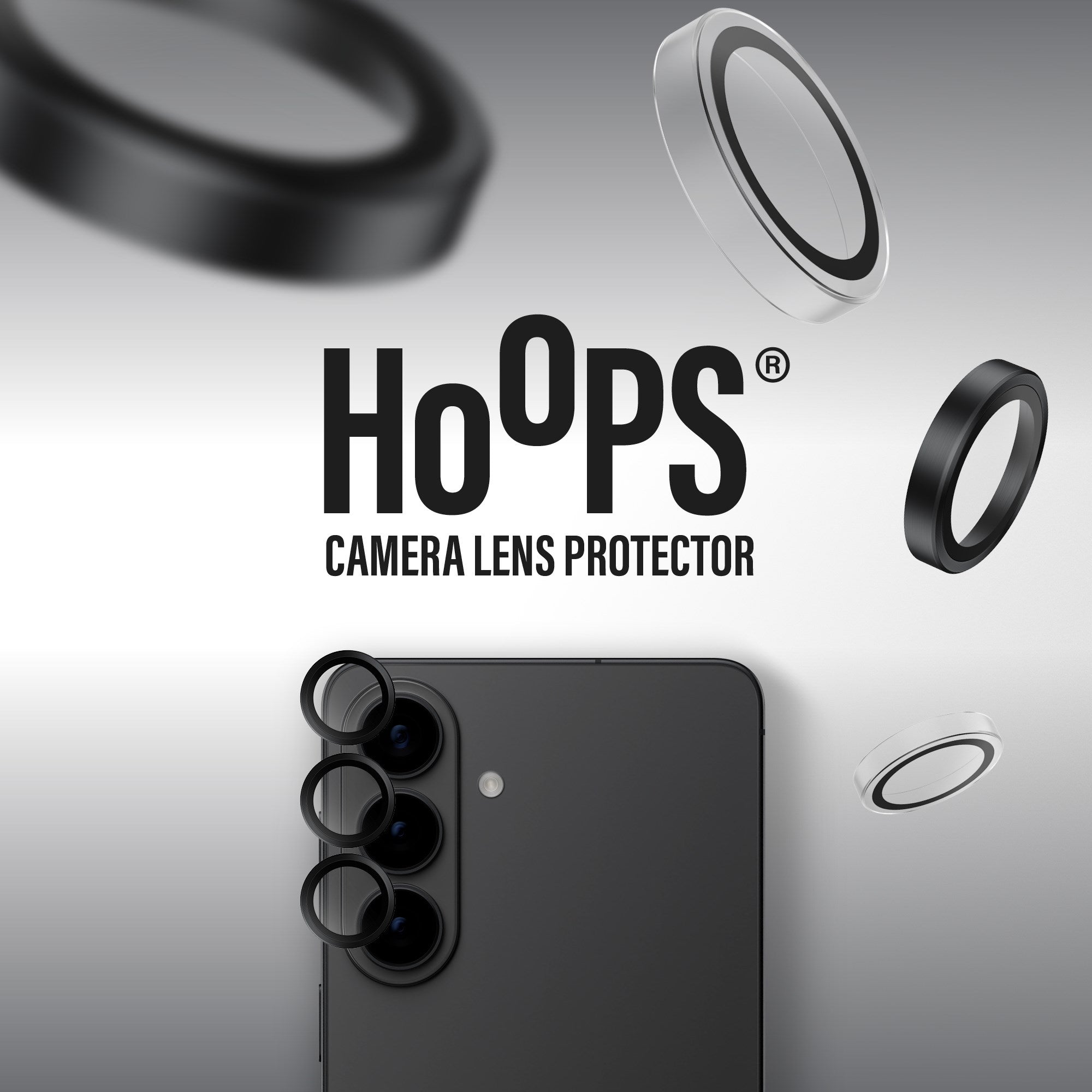 PanzerGlass® Hoops® Camera Lens Protector Black Samsung Galaxy S26 | S26+