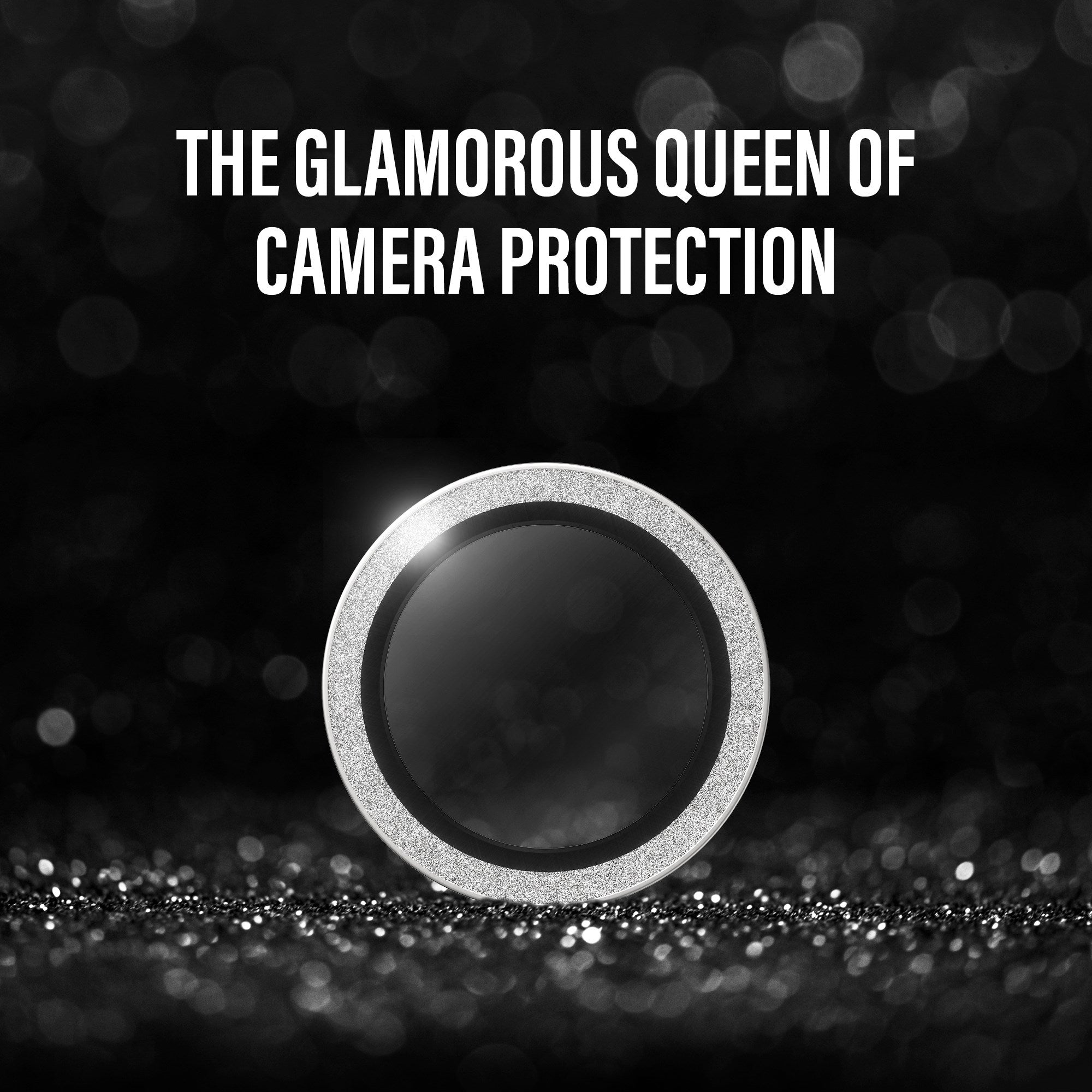 PanzerGlass® Hoops® Camera Lens Protector Glitter Silver iPhone 17 | iPhone 16 | 16 Plus