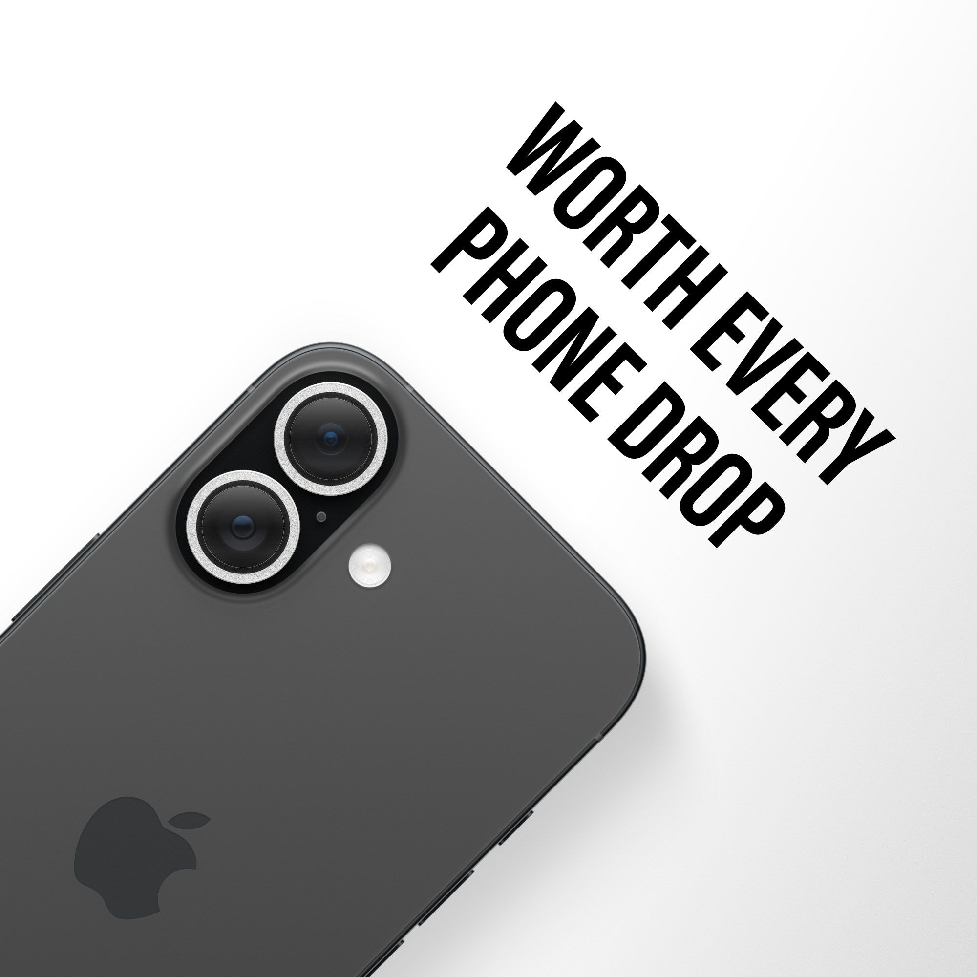 PanzerGlass® Hoops® Camera Lens Protector Glitter Silver iPhone 17 | iPhone 16 | 16 Plus