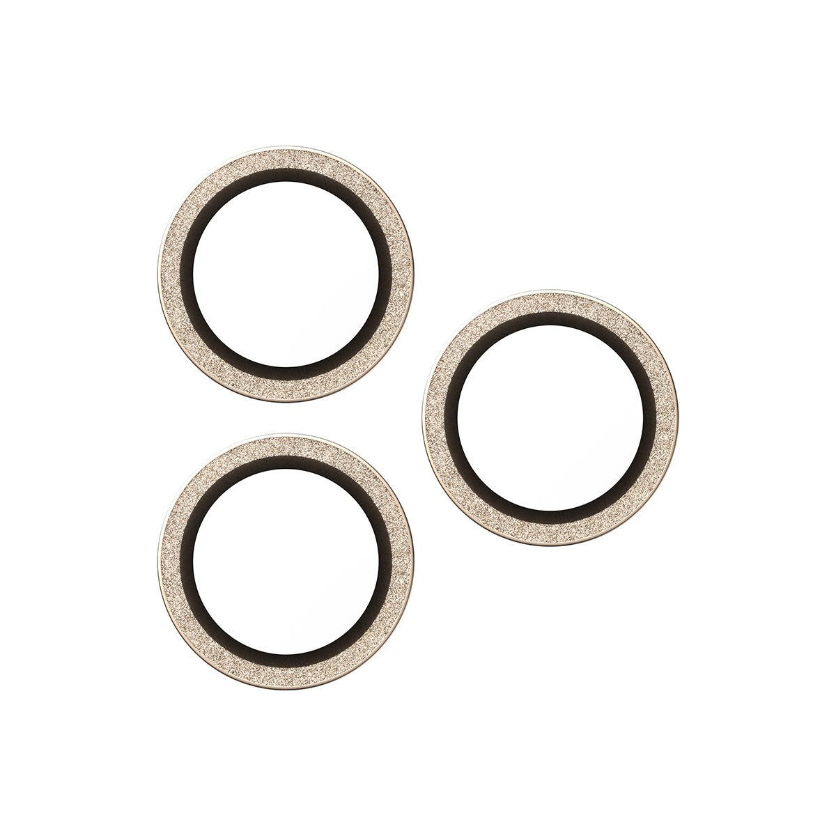 PanzerGlass® Hoops® Glitter Gold Camera Lens Protector iPhone 17 Pro | iPhone 17 Pro Max | iPhone 16 Pro | 16 Pro Max