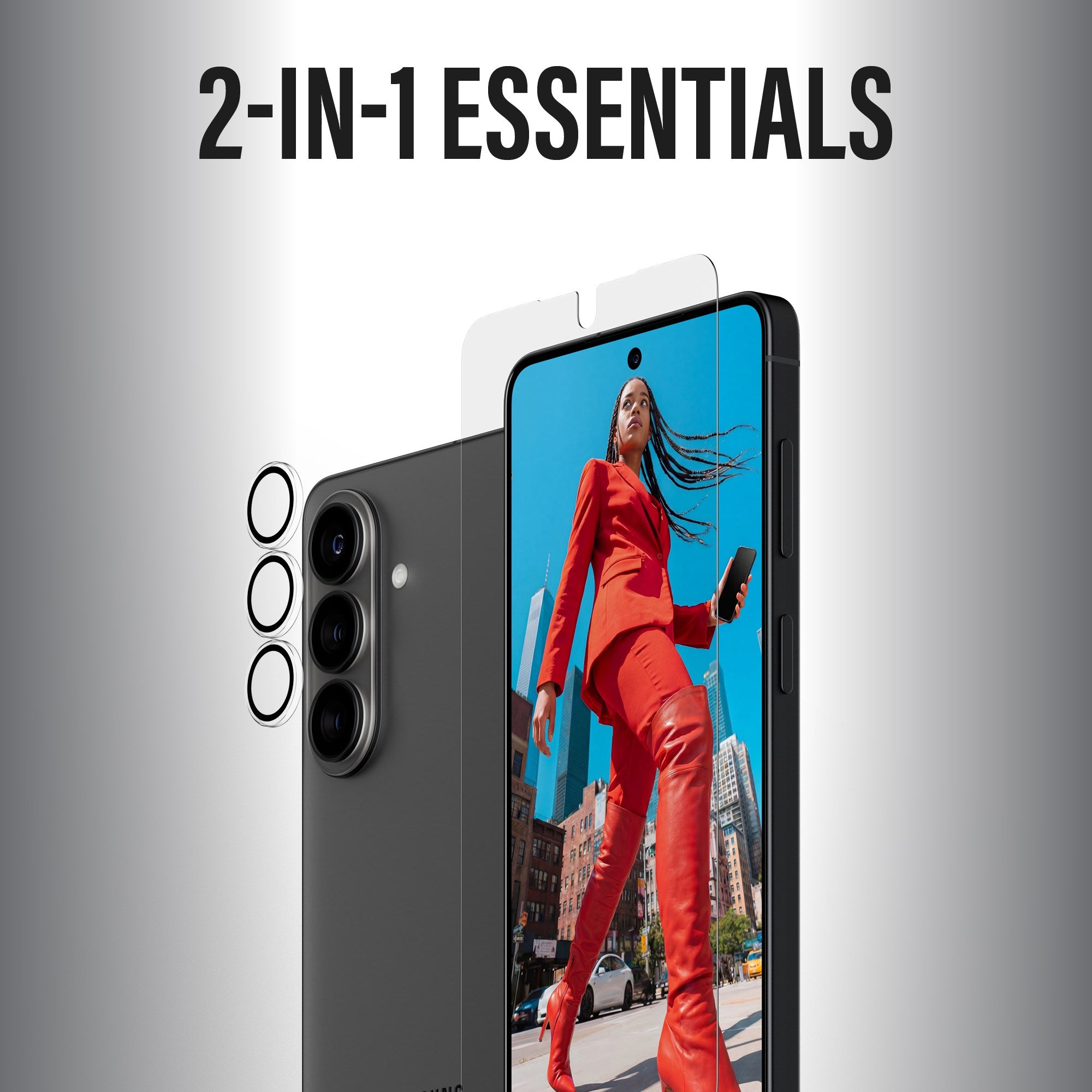 PanzerGlass® Hoops® 2-in-1 Bundle Samsung Galaxy S26 | Ultra-Wide Fit