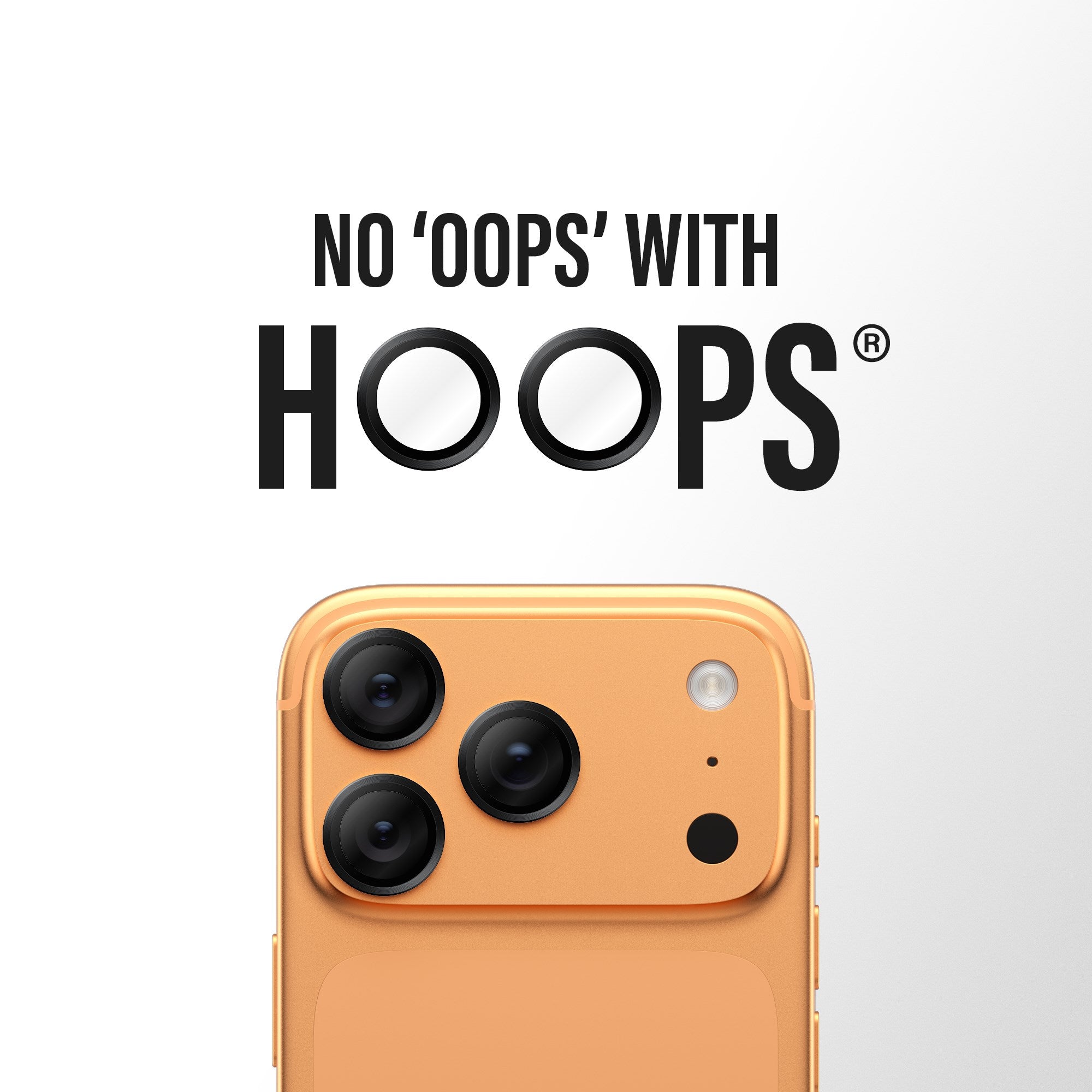 PanzerGlass® Hoops® Camera Lens Protector Black iPhone 17 Pro | iPhone 17 Pro Max | iPhone 16 Pro | 16 Pro Max