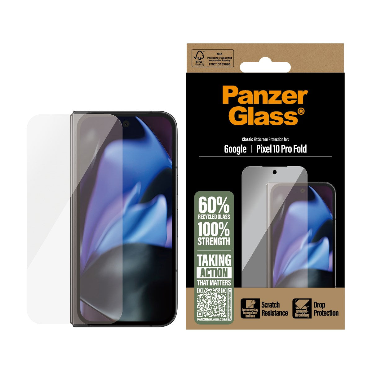 PanzerGlass® Screen Protector Google Pixel 10 Pro Fold | Classic Fit
