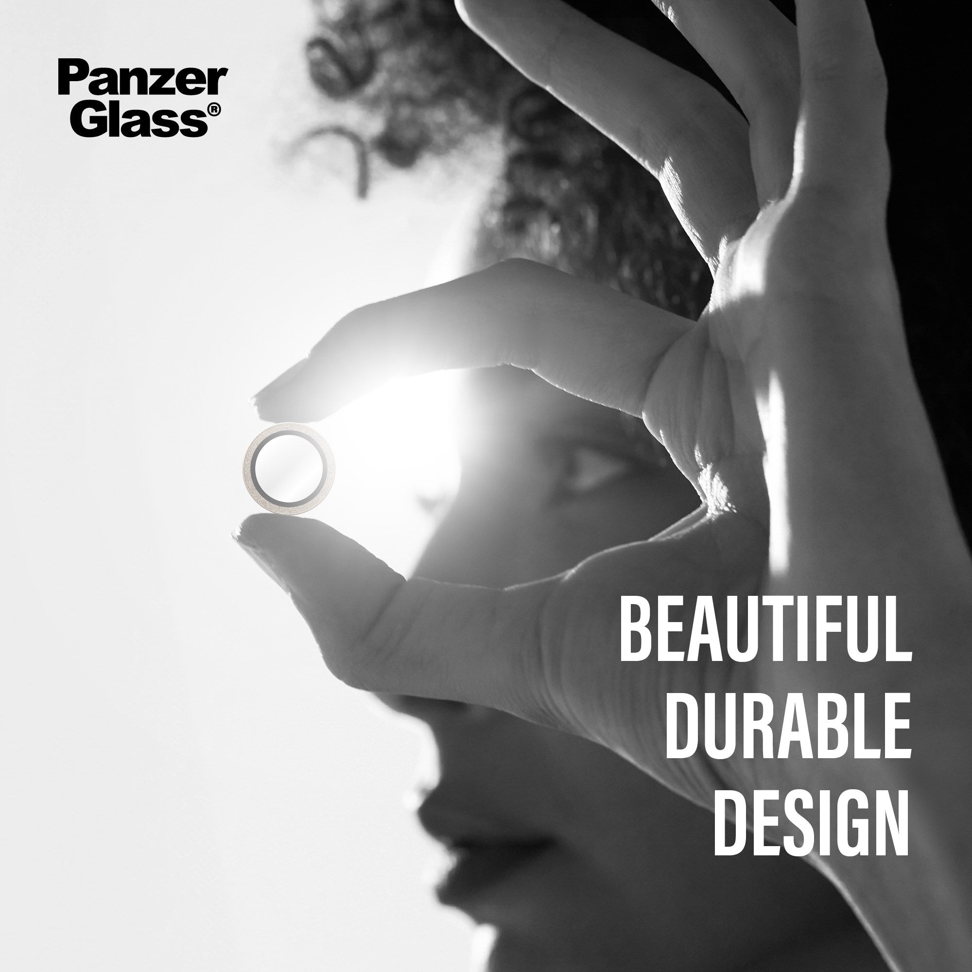 PanzerGlass® Hoops® Camera Lens Protector Glitter Gold iPhone 17 | iPhone 16 | 16 Plus