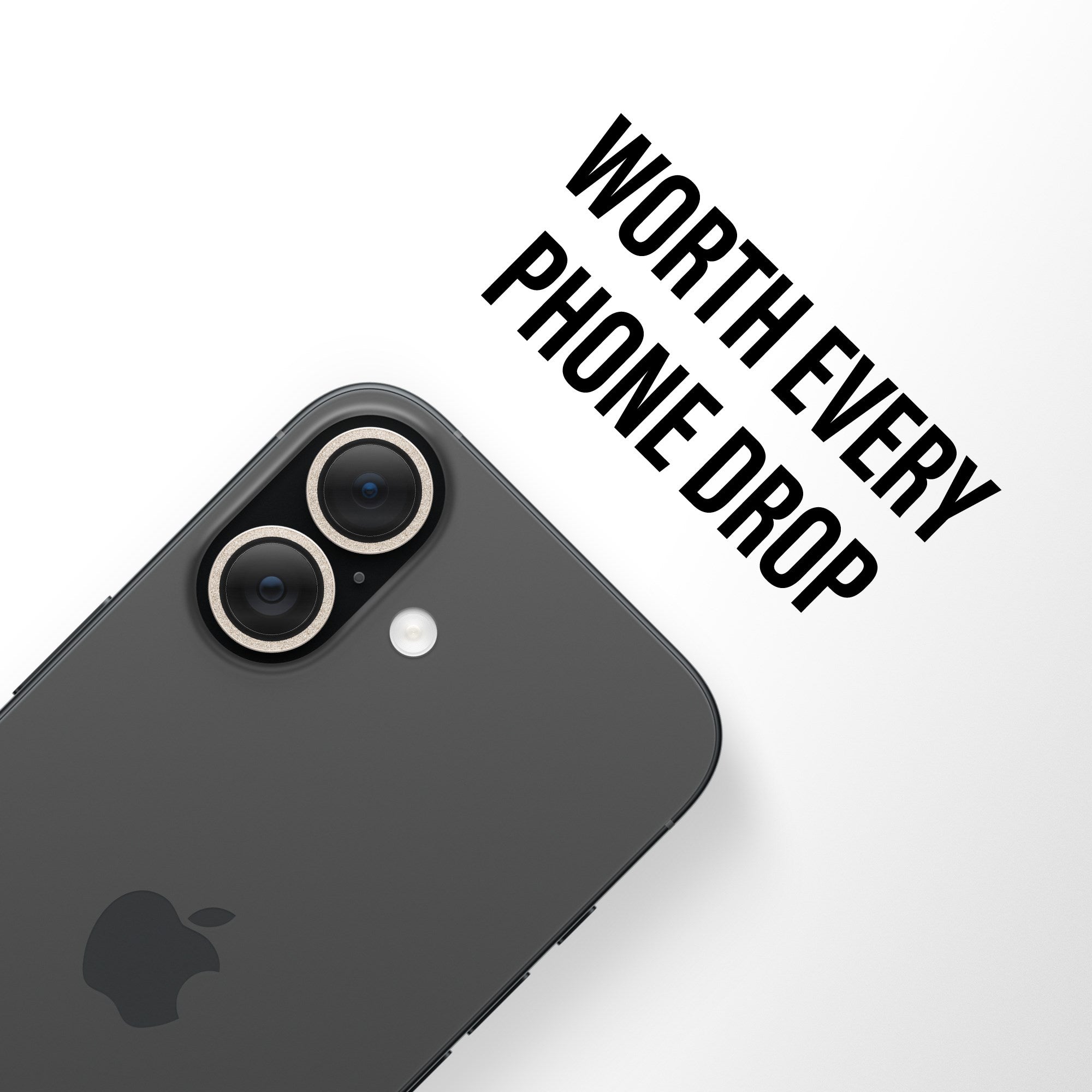 PanzerGlass® Hoops® Camera Lens Protector Glitter Gold iPhone 17 | iPhone 16 | 16 Plus