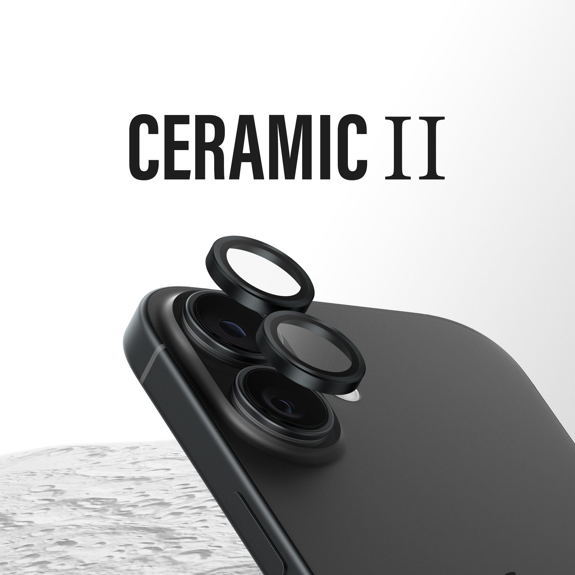 PanzerGlass® Hoops® Ceramic II Camera Lens Protector iPhone 17 | iPhone 16 | 16 Plus