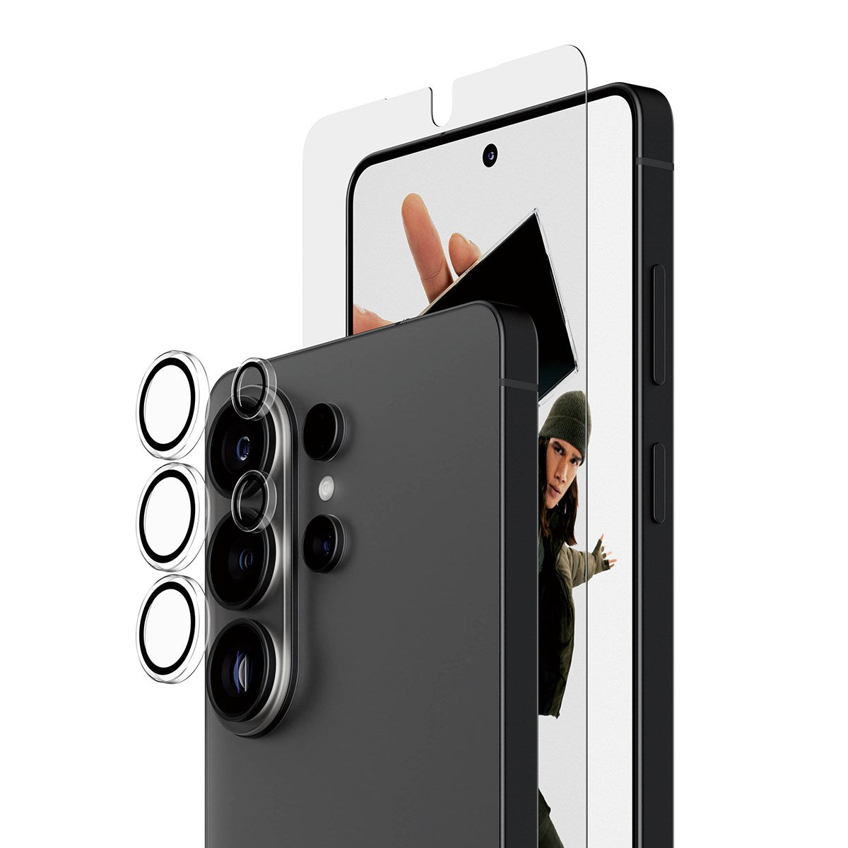 PanzerGlass® Hoops® 2-in-1 Bundle Samsung Galaxy S26 Ultra | Ultra-Wide Fit