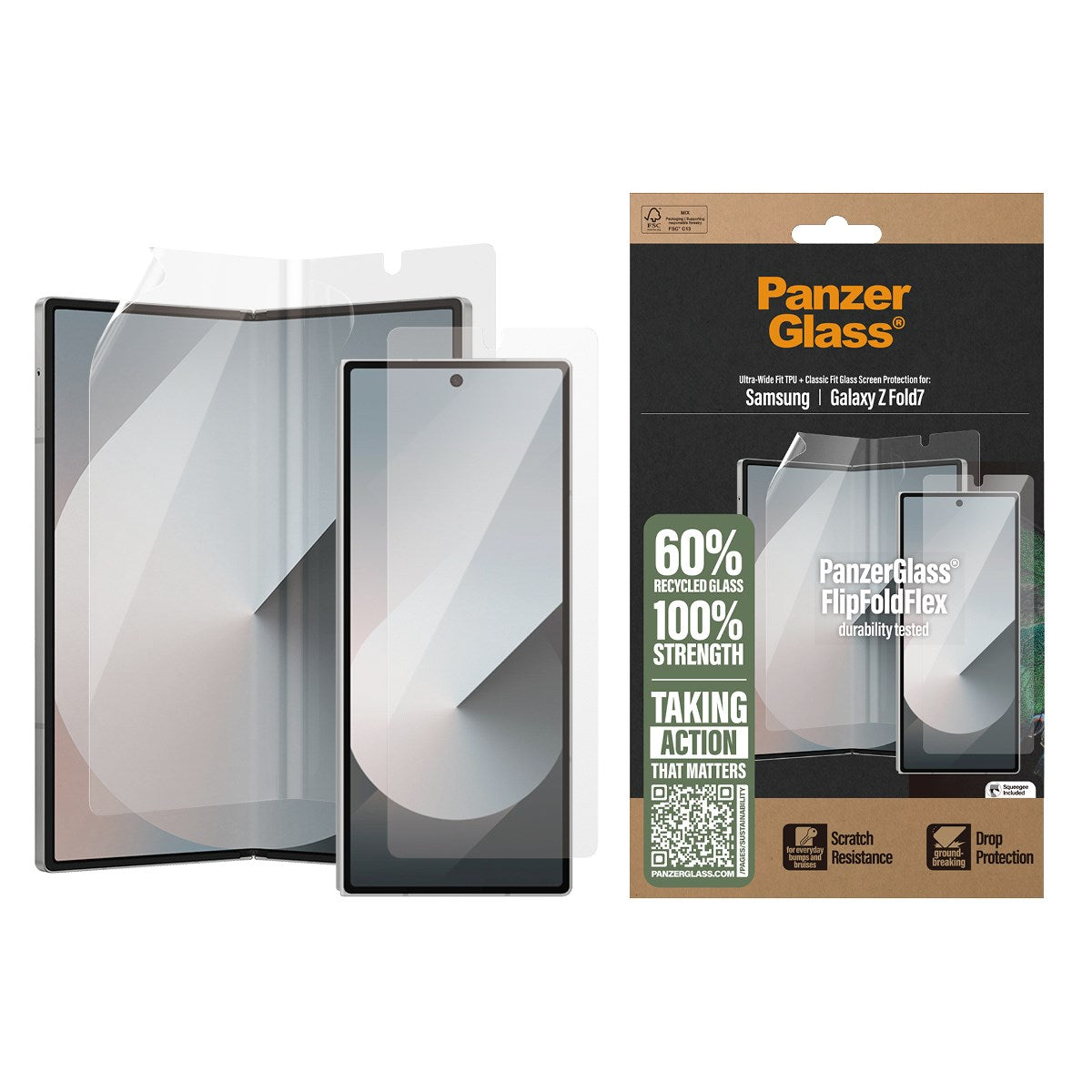 PanzerGlass® Screen Protector Samsung Galaxy Z Fold7 | Glass & Film