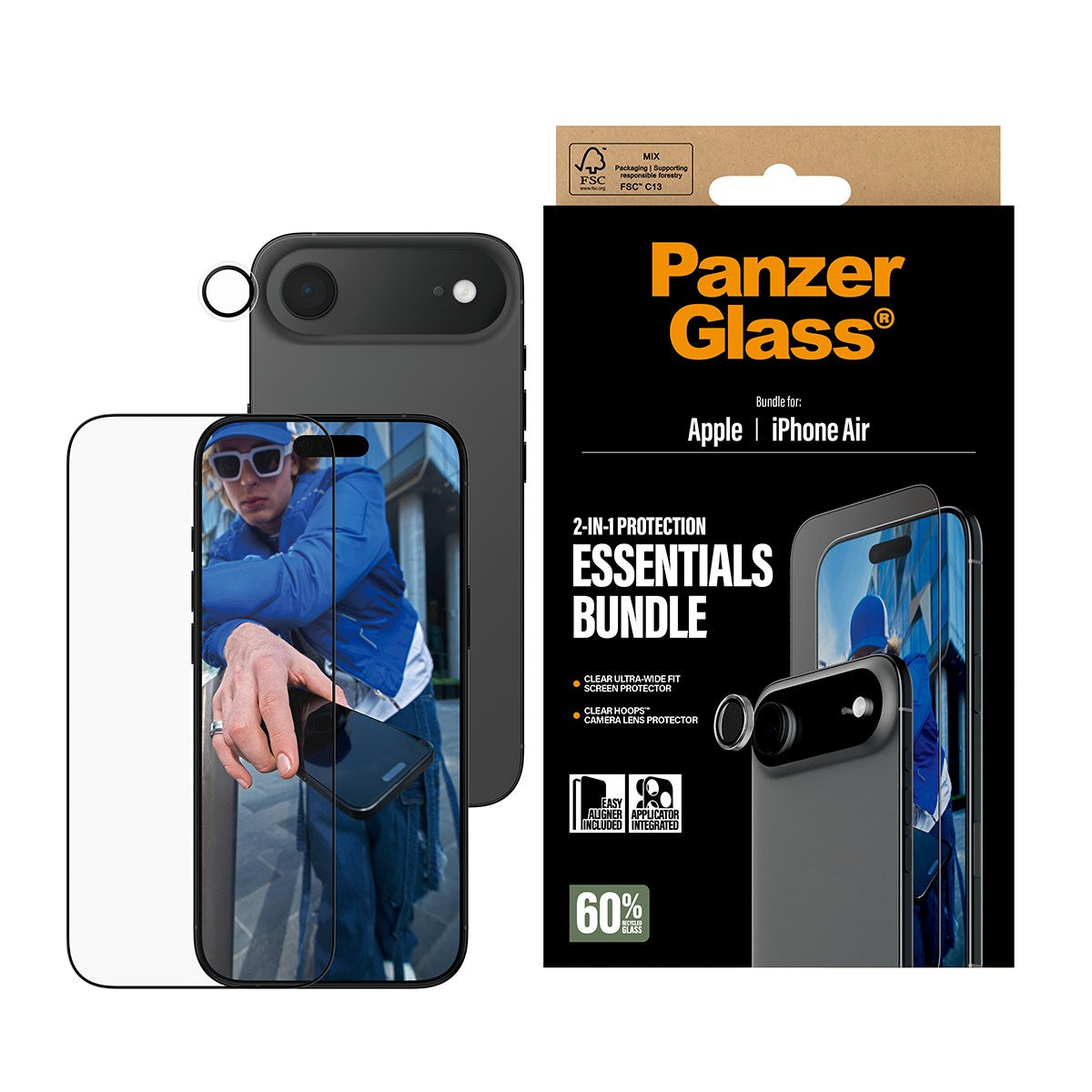 PanzerGlass® 2-in-1 Essentials Bundle iPhone Air