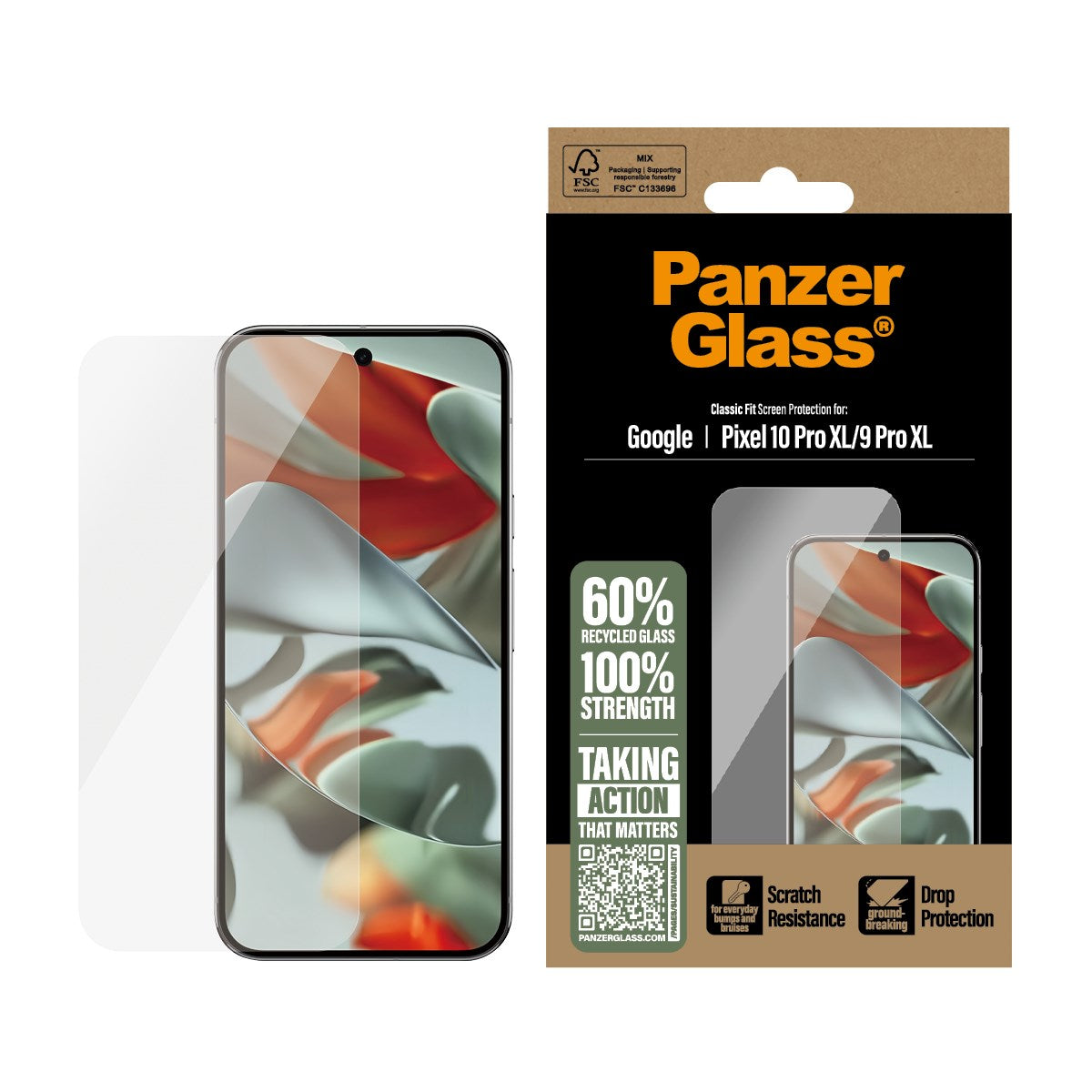 PanzerGlass® Screen Protector Google Pixel 10 Pro XL | 9 Pro XL | Classic Fit
