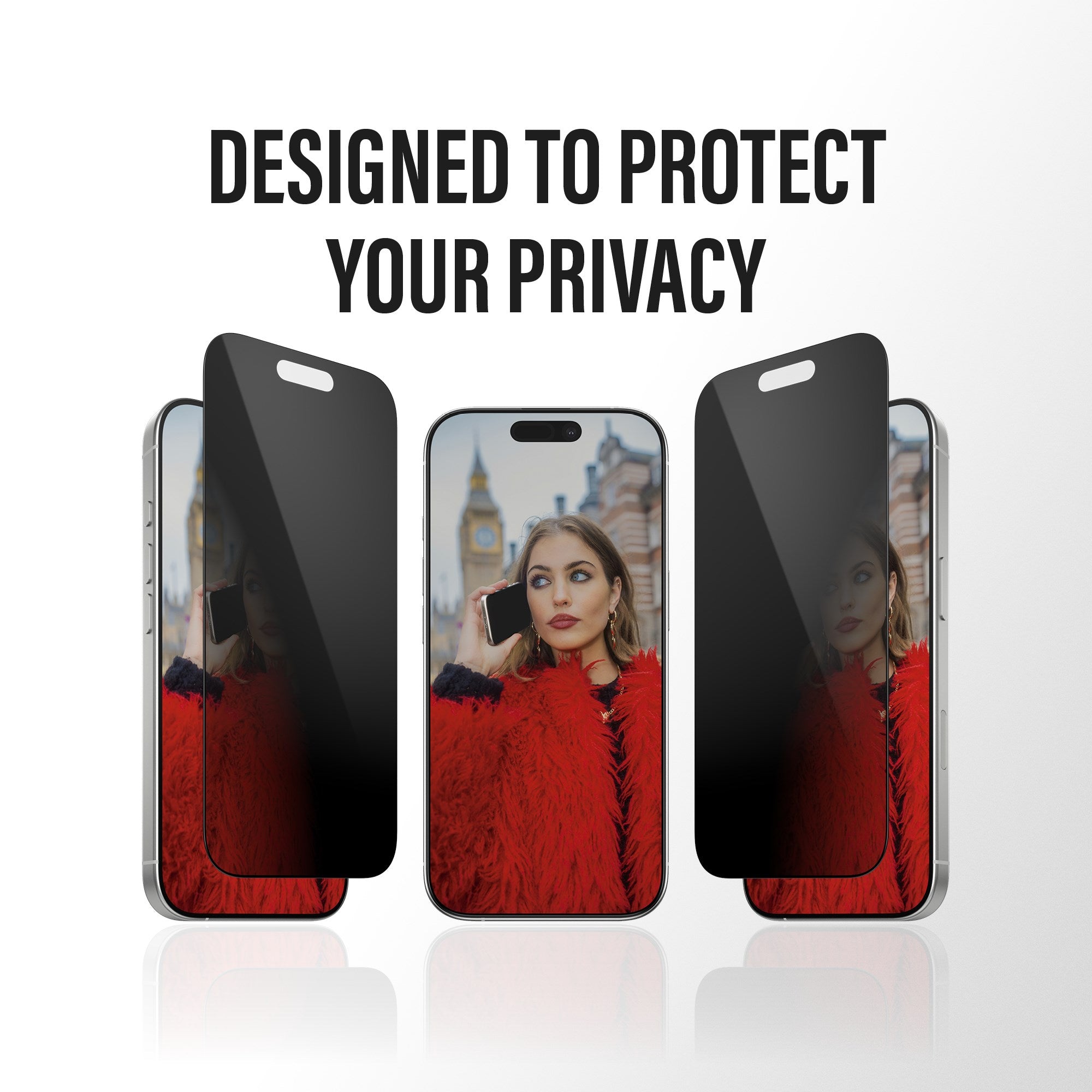 PanzerGlass® 2-Way Privacy Screen Protector iPhone 17 | iPhone 16 Pro | Ultra-Wide Fit w. EasyAligner
