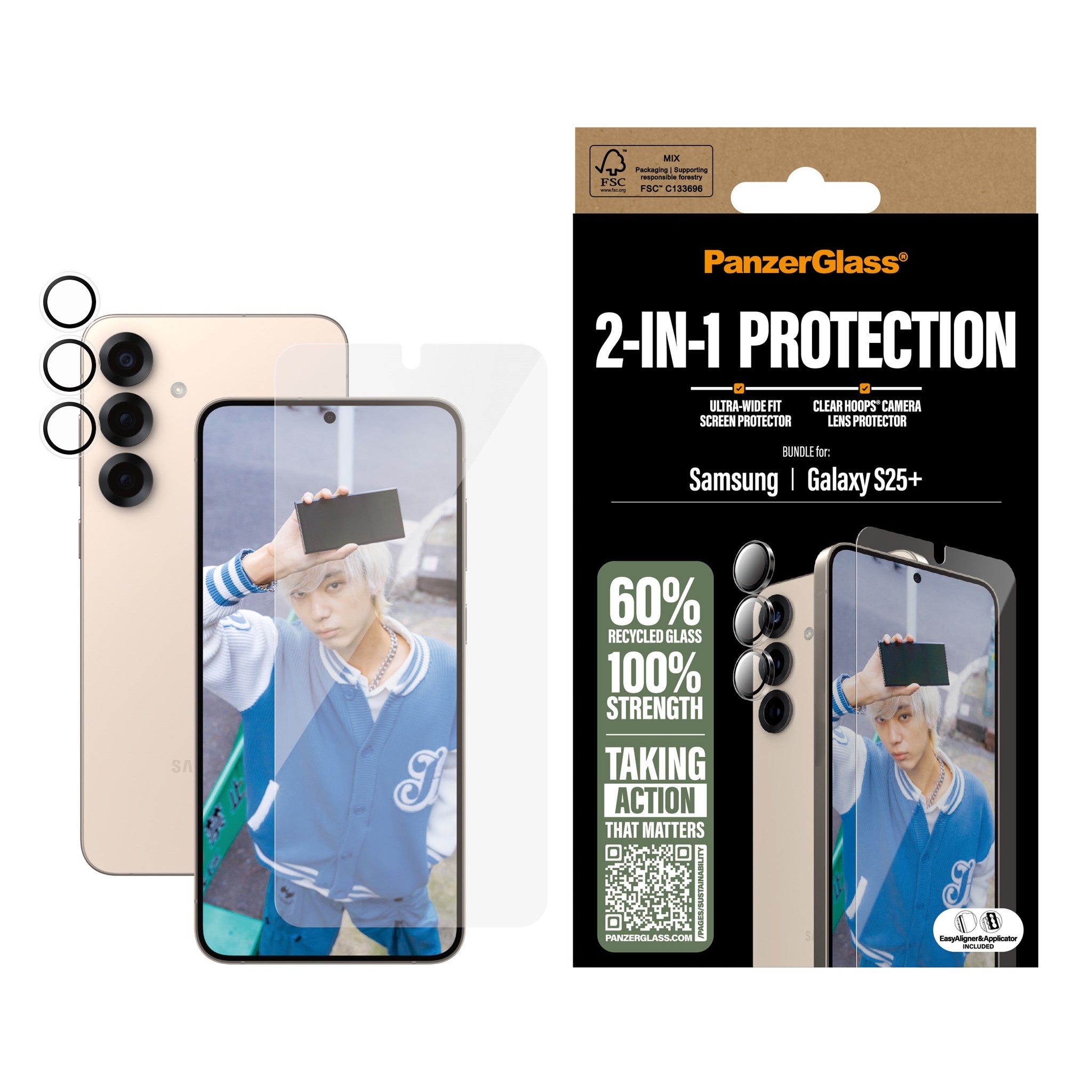 PanzerGlass® 2-in-1 Protection Bundle Samsung Galaxy S25+