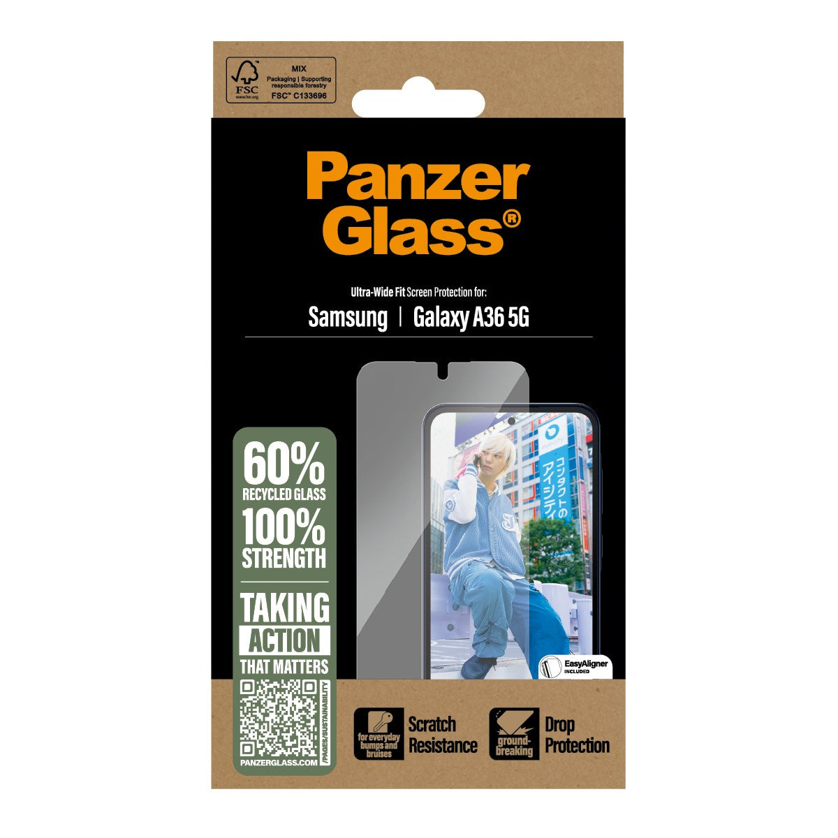 PanzerGlass® Screen Protector Samsung Galaxy A36 5G | Ultra-Wide Fit