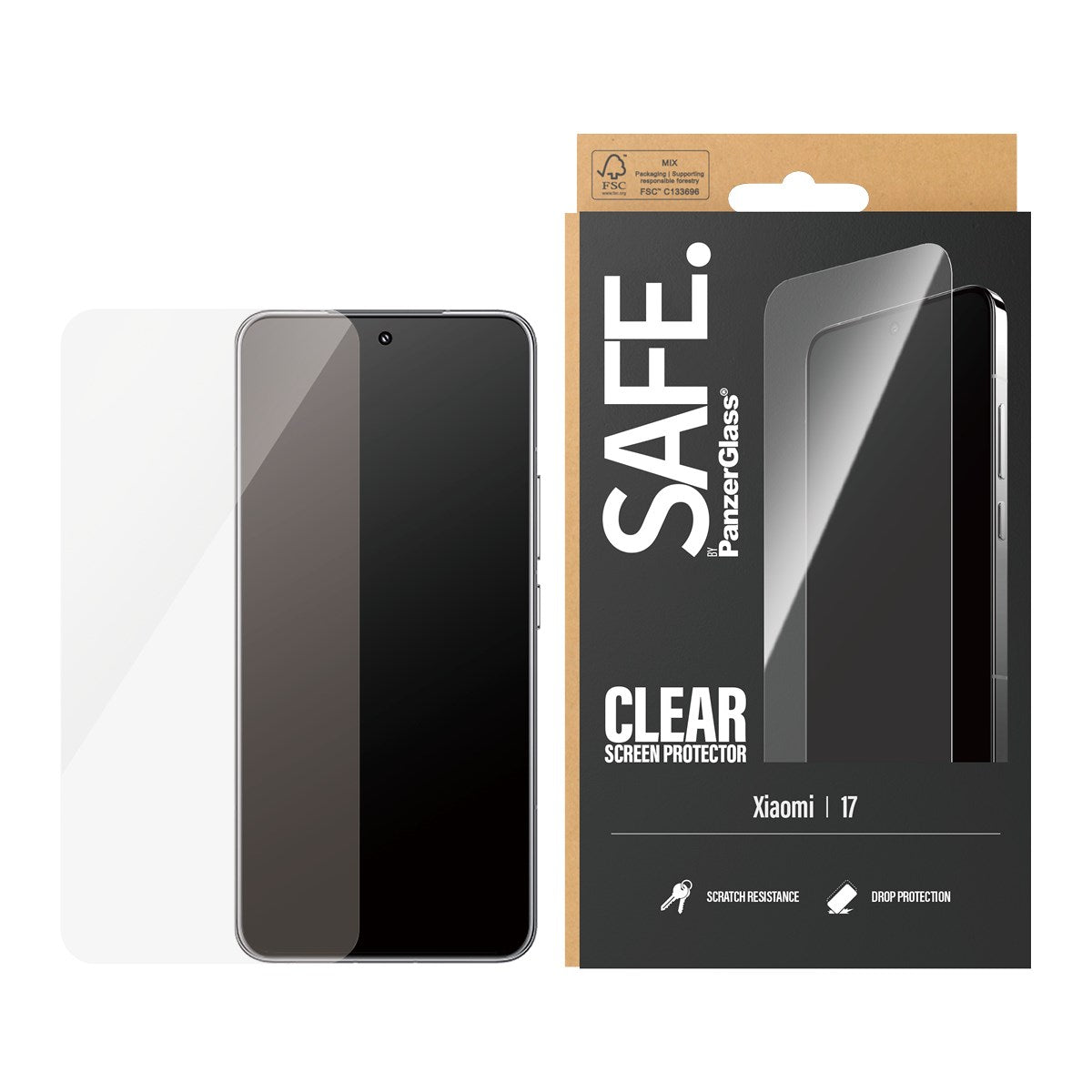 SAFE. by PanzerGlass® Screen Protector Xiaomi 17 | Ultra-Wide Fit