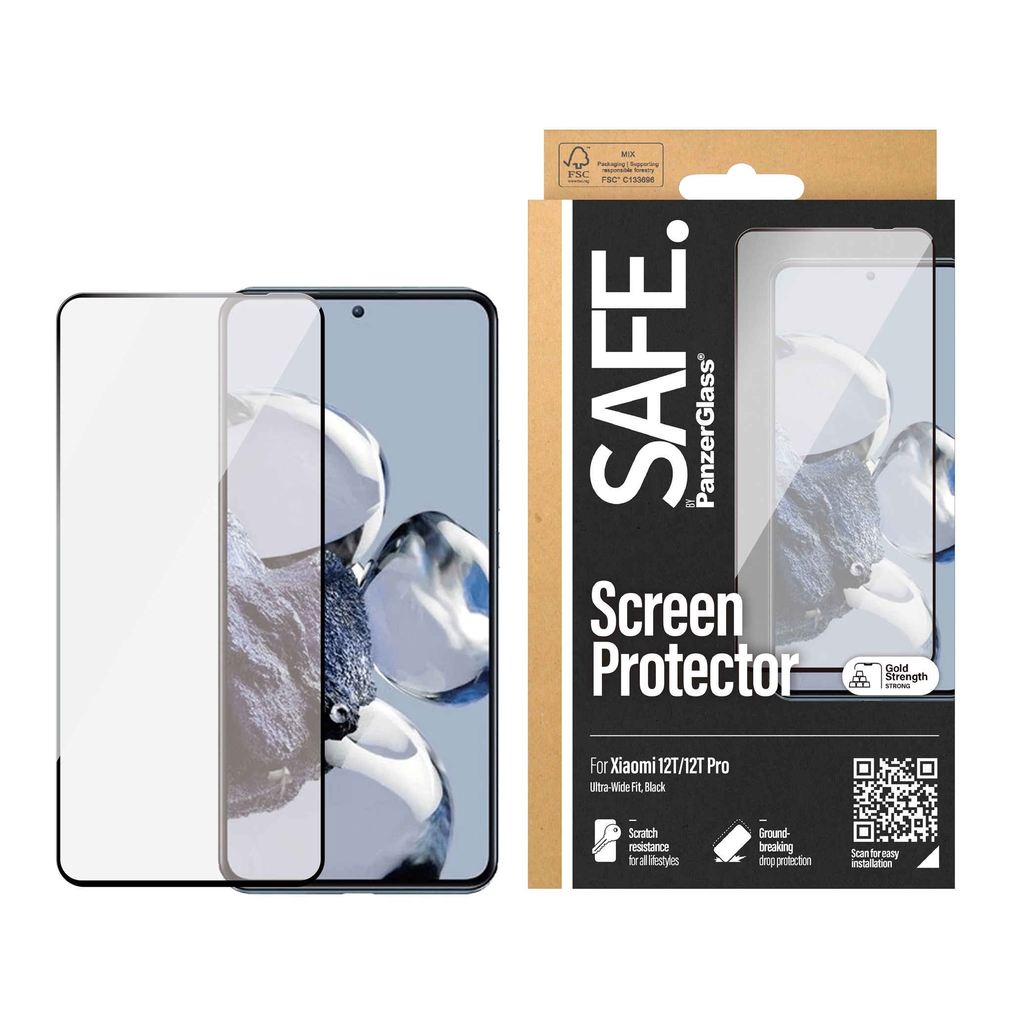 SAFE. by PanzerGlass® Screen Protector Xiaomi 12T | 12T Pro