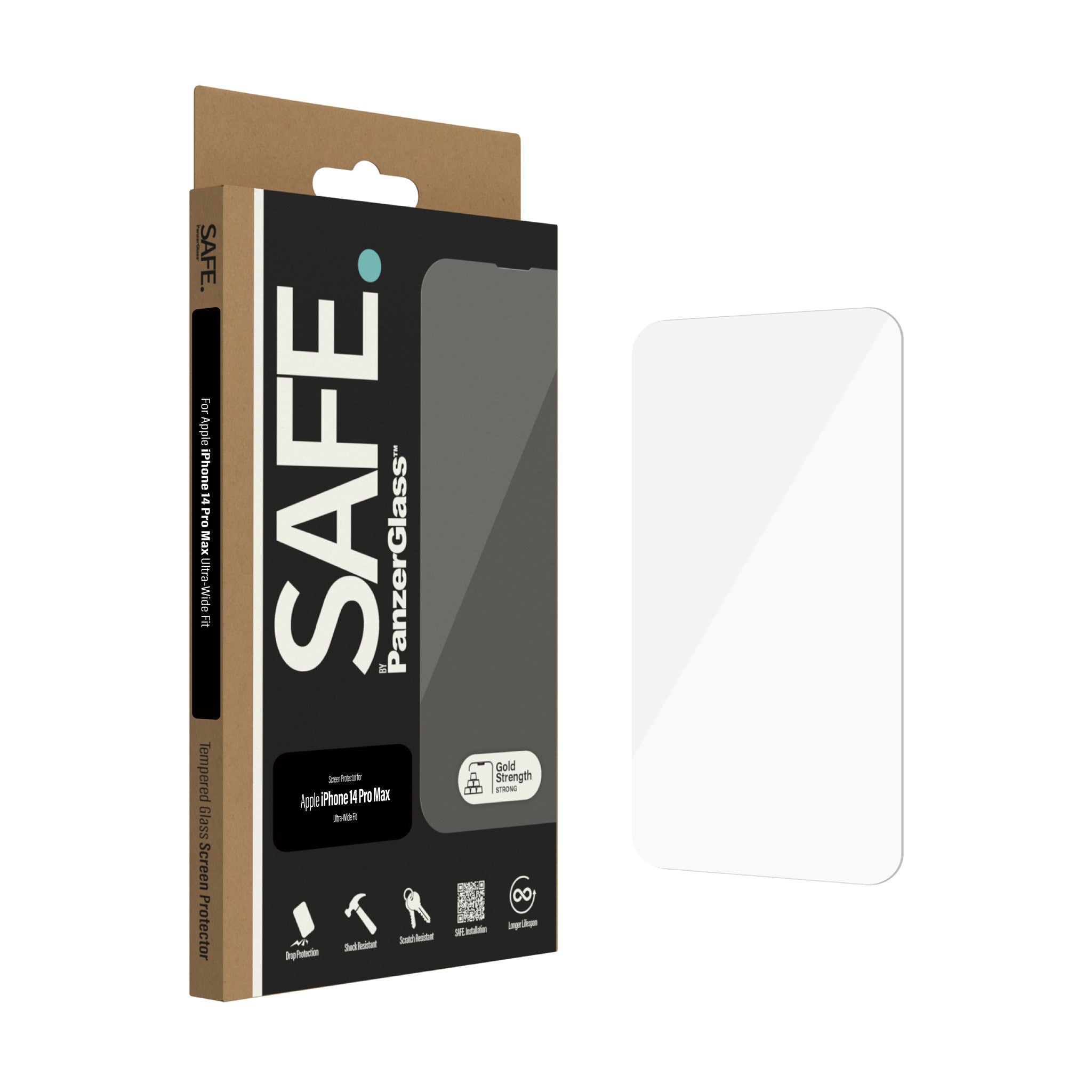 SAFE. by PanzerGlass® Screen Protector iPhone 14 Pro Max | Ultra-Wide Fit