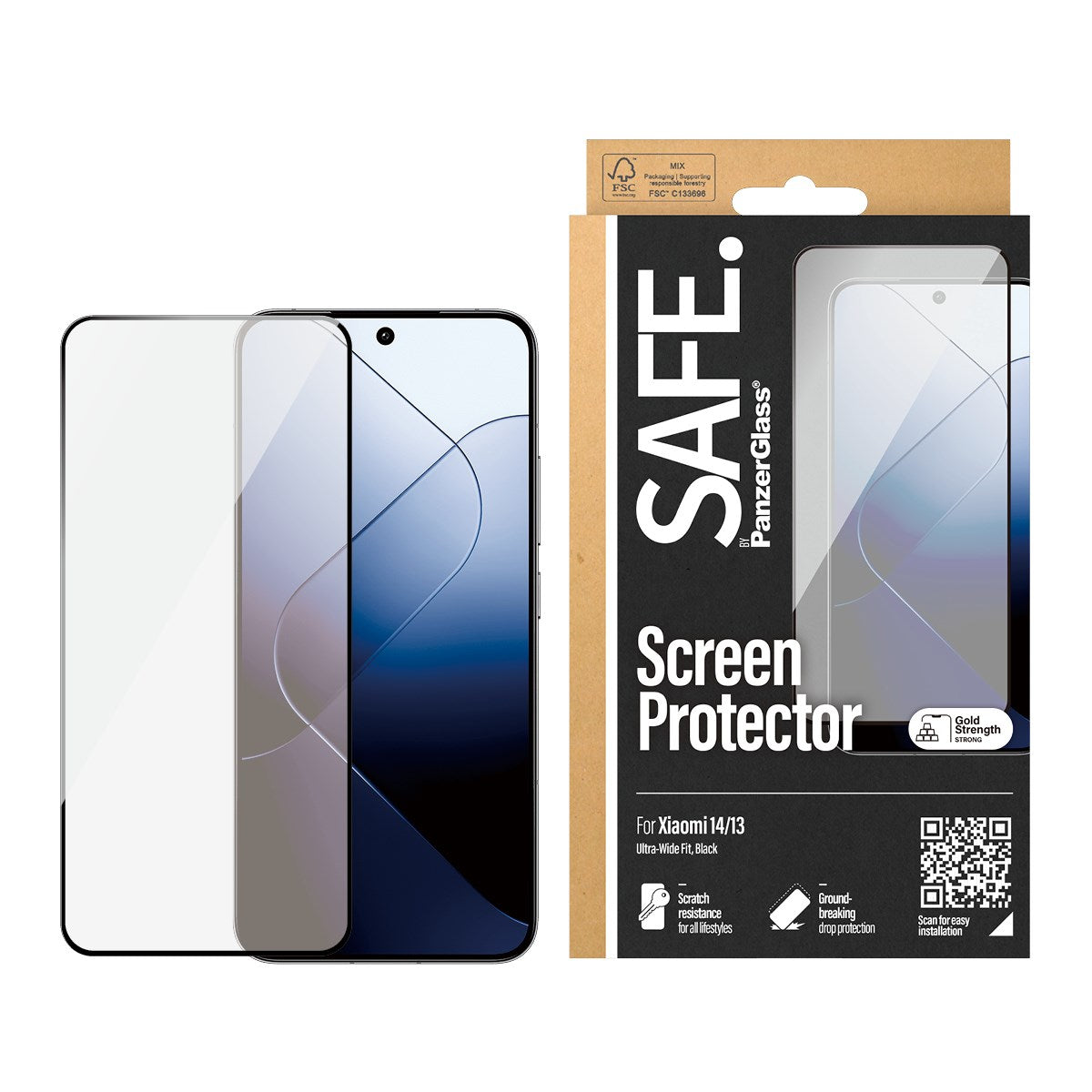 SAFE. by PanzerGlass® Screen Protector Xiaomi 14 | 13 | Ultra-Wide Fit